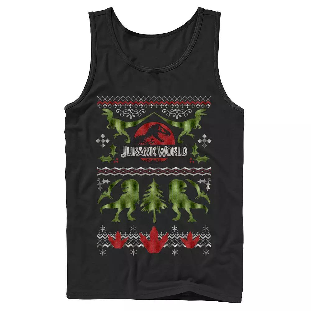 Men's Jurassic World Blue, Charlie, Delta & Echo Pack Tank Top, Size: Small Product Image