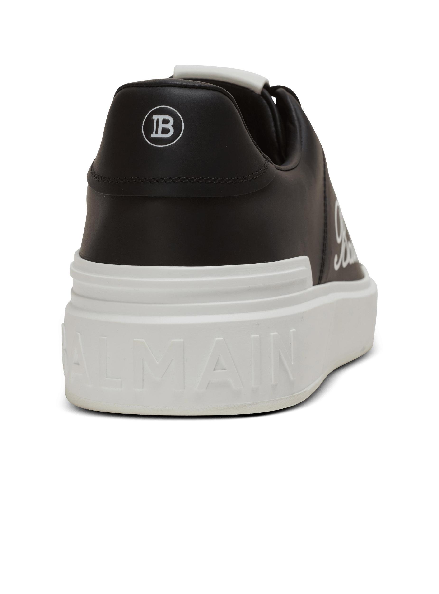 B-Court Balmain Signature calfskin sneakers Product Image