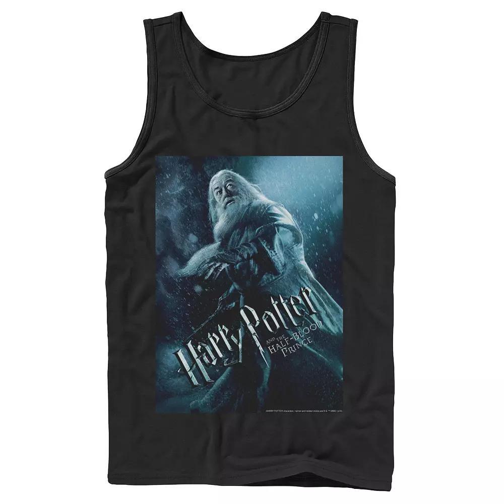 Men's Harry Potter Half-Blood Prince Dumbledore Poster Graphic Tank Top, Size: Large, Black Product Image