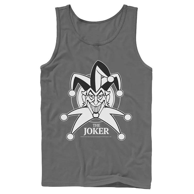 Men's DC Comics Joker Smiling Classic Poster Tank Top, Size: Small, Blue Product Image