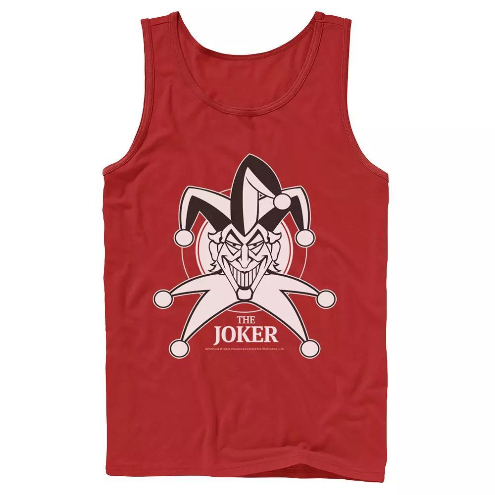Men's DC Comics Joker Smiling Classic Poster Tank Top, Size: Small, Blue Product Image