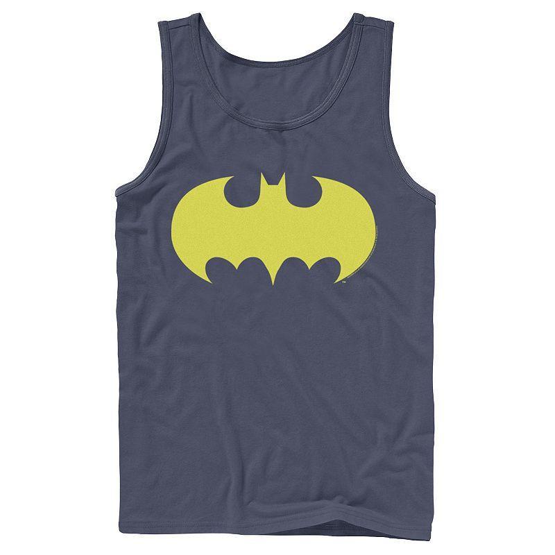Men's DC Comics Batman Solid Chest Logo Graphic Tank Top, Size: Large, Black Product Image
