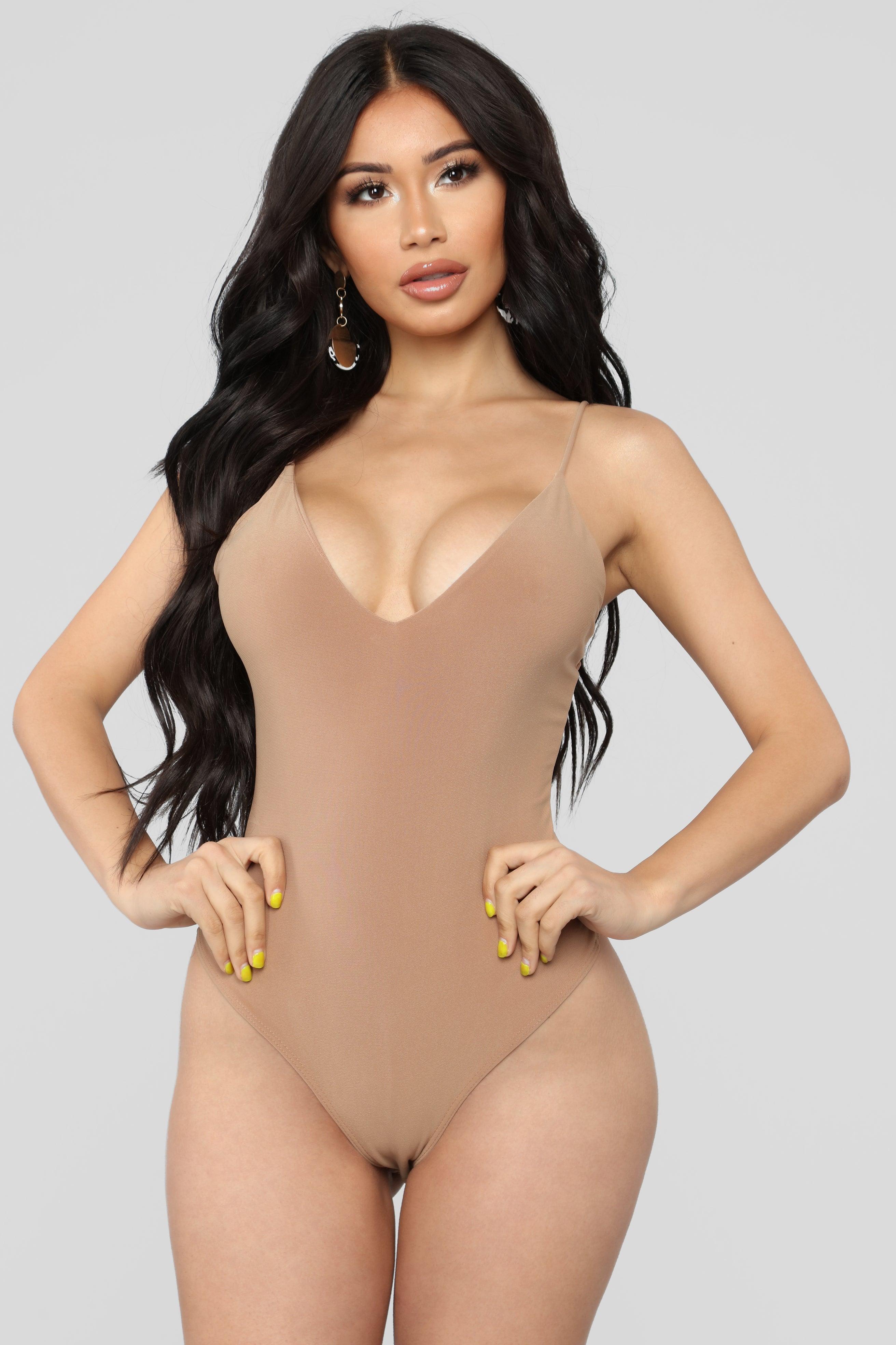 Sleek And Slay Bodysuit - Mocha Product Image