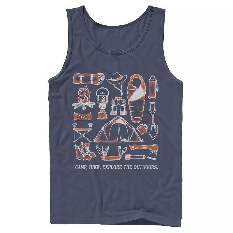 Men's Fifth Sun Camping Exploring Gear Tank Top, Size: Small, Blue Product Image