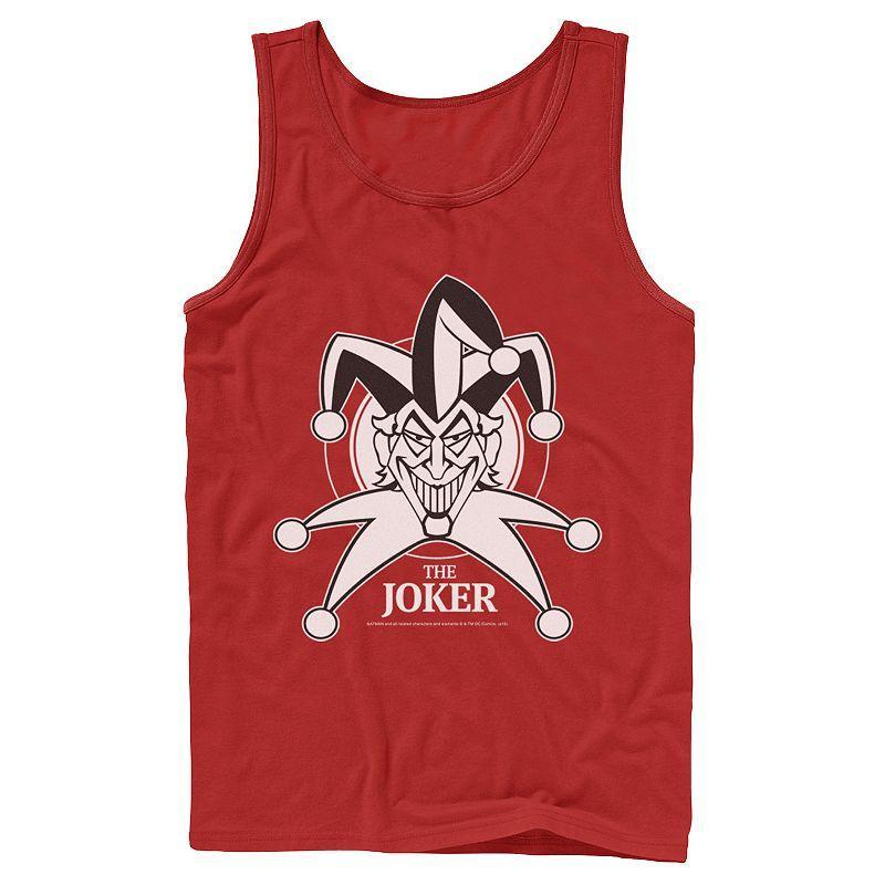 Men's DC Comics Joker Smiling Classic Poster Tank Top, Size: Small, Blue Product Image