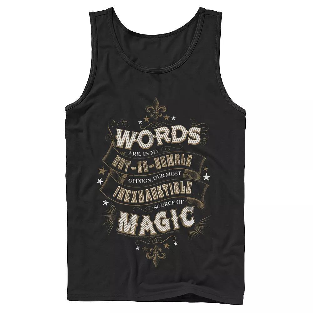 Men's Harry Potter "Inexhaustible Source of Magic" Tank Top, Size: Large, Black Product Image