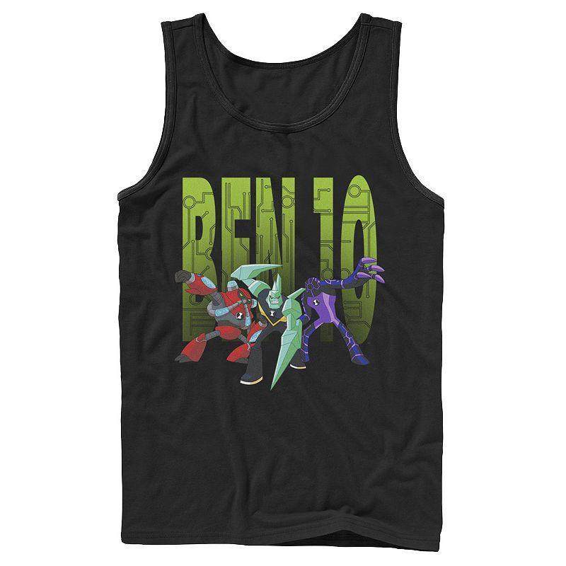 Men's Ben 10 Aliens Digital Trinity Tank Top, Size: XL, Black Product Image