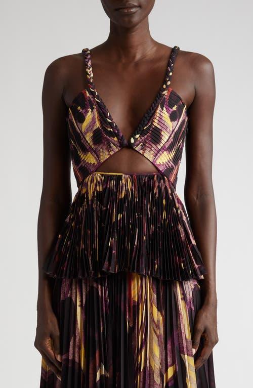 Womens Halki Pleated Cut-Out Top Product Image