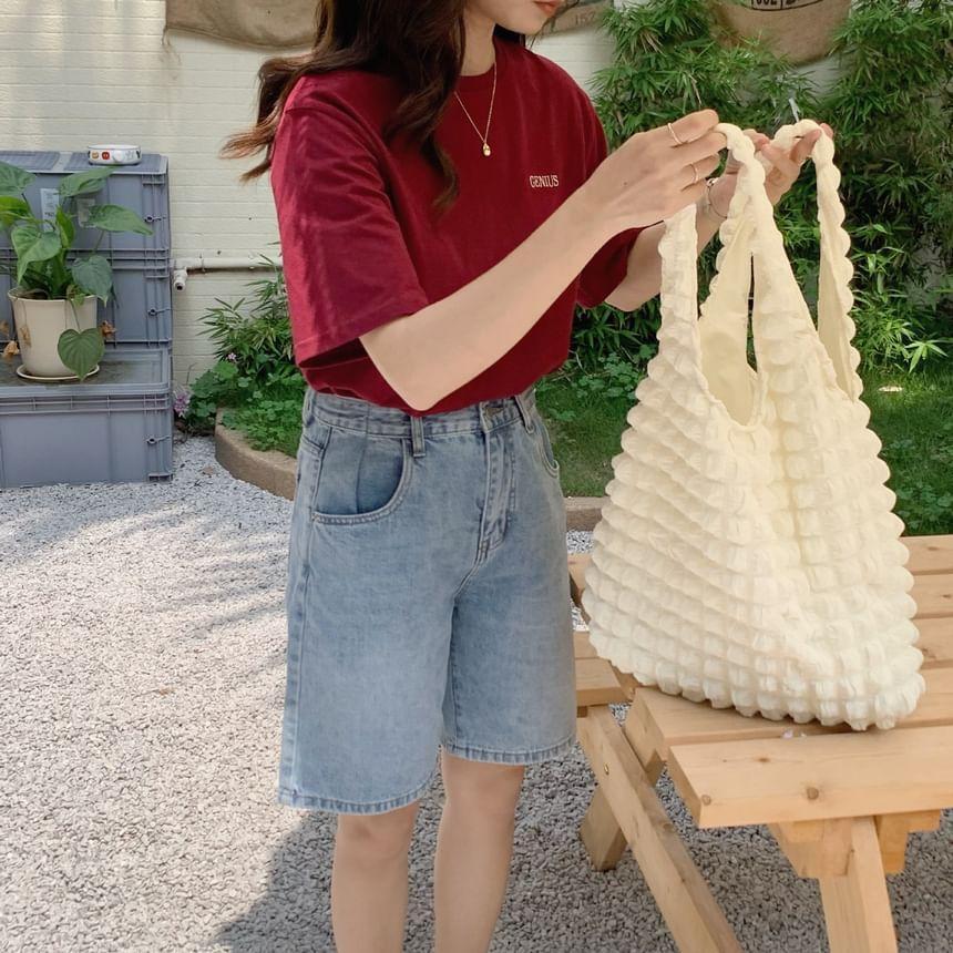 Puffed Plain Tote Bag Product Image