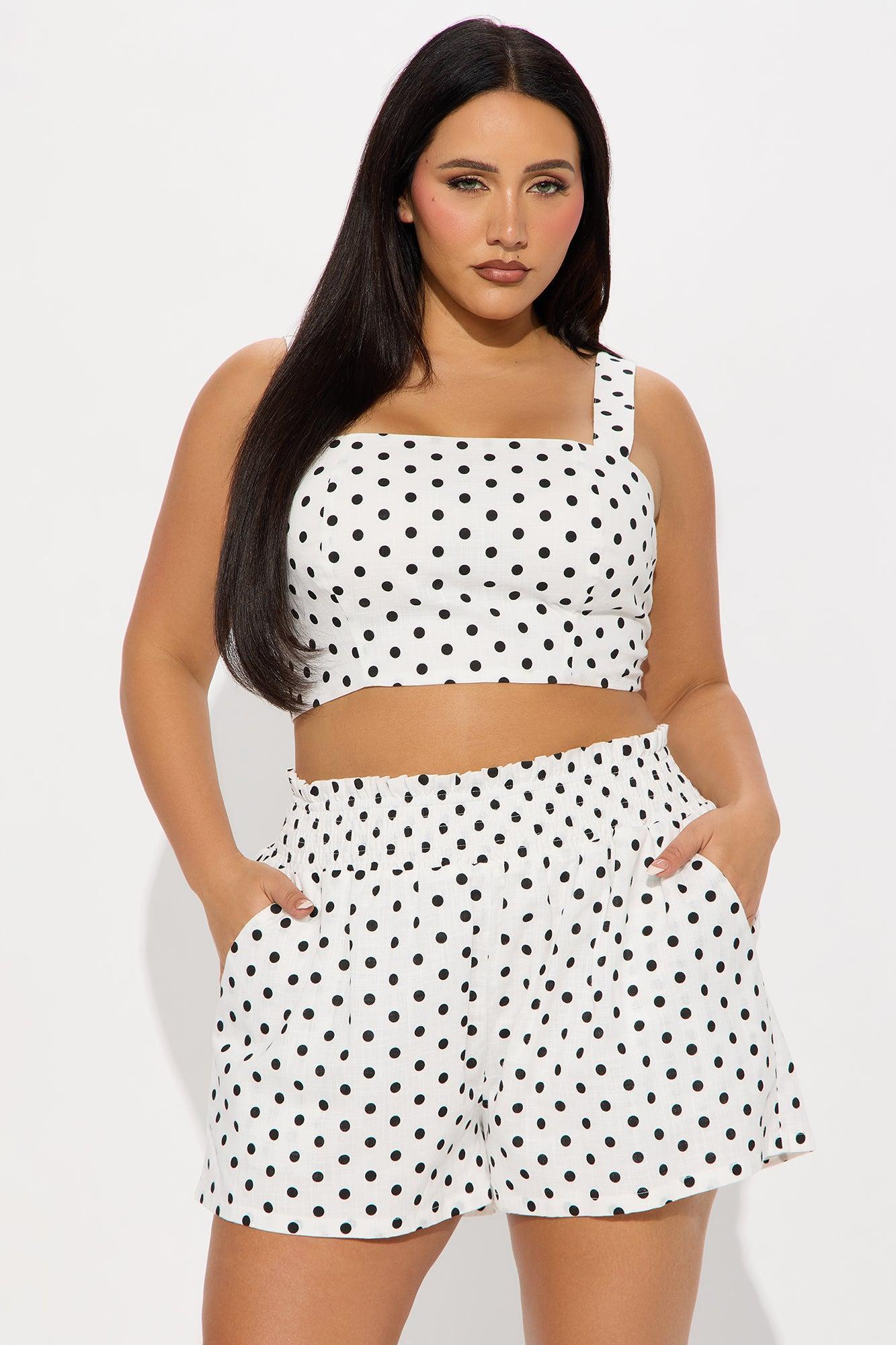 Stassi Polka Dot Short Set - White/combo Product Image