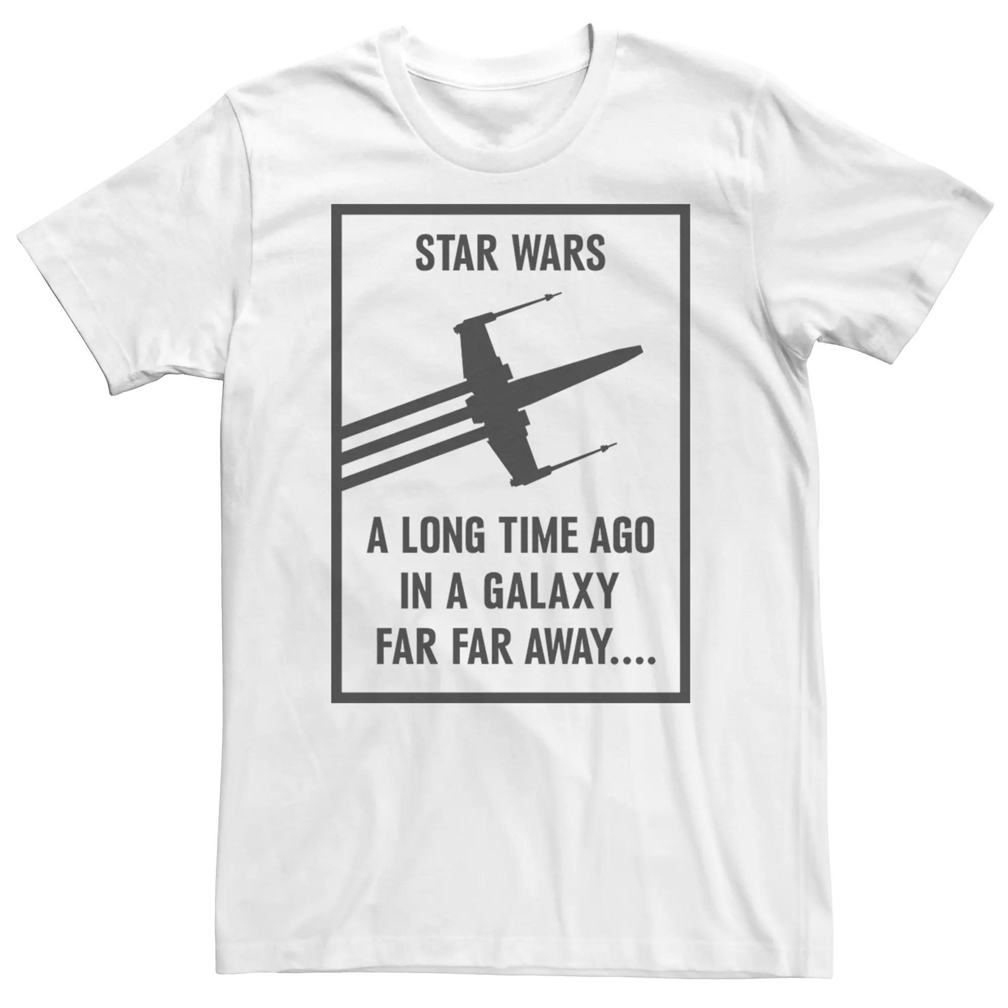 Mens Star Wars A Long Time Ago X-Wing Poster Tee Product Image