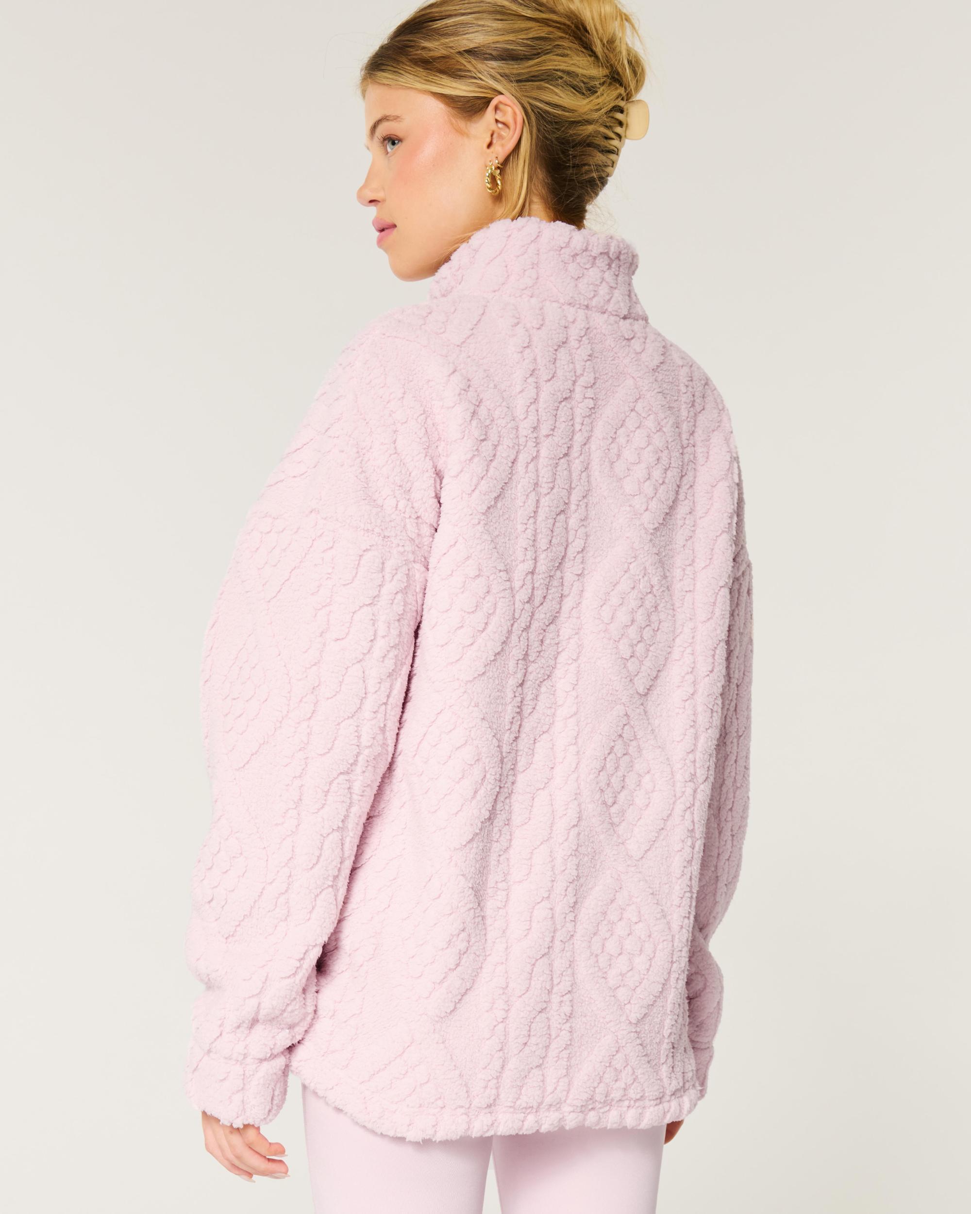 Gilly Hicks Oversized Cozy Quarter-Zip Top Product Image