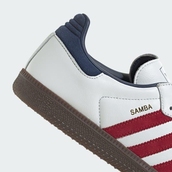 Mens adidas Samba OG Athletic Shoe - Core White / Team Victory Red / Night Indigo Product Image