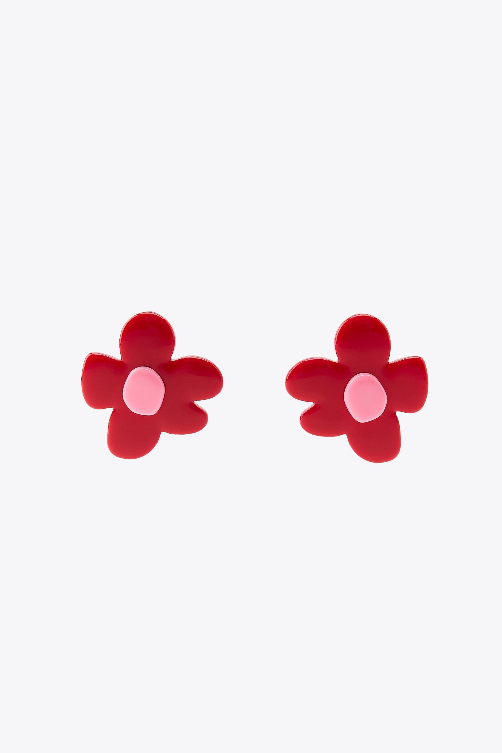 CONTRAST FLOWER EARRINGS Product Image
