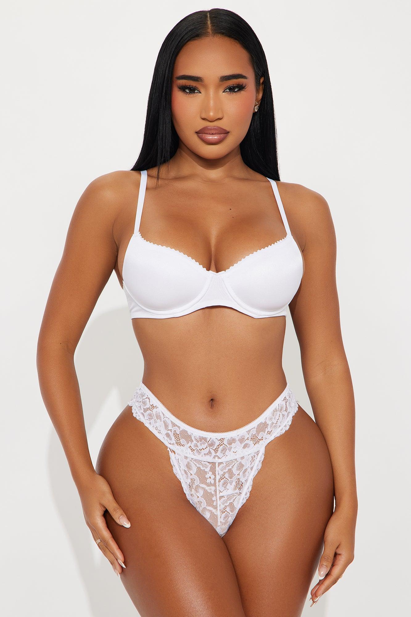 Perfectly Fit Lightly Lined Full Coverage Shine Bra - White Female Product Image