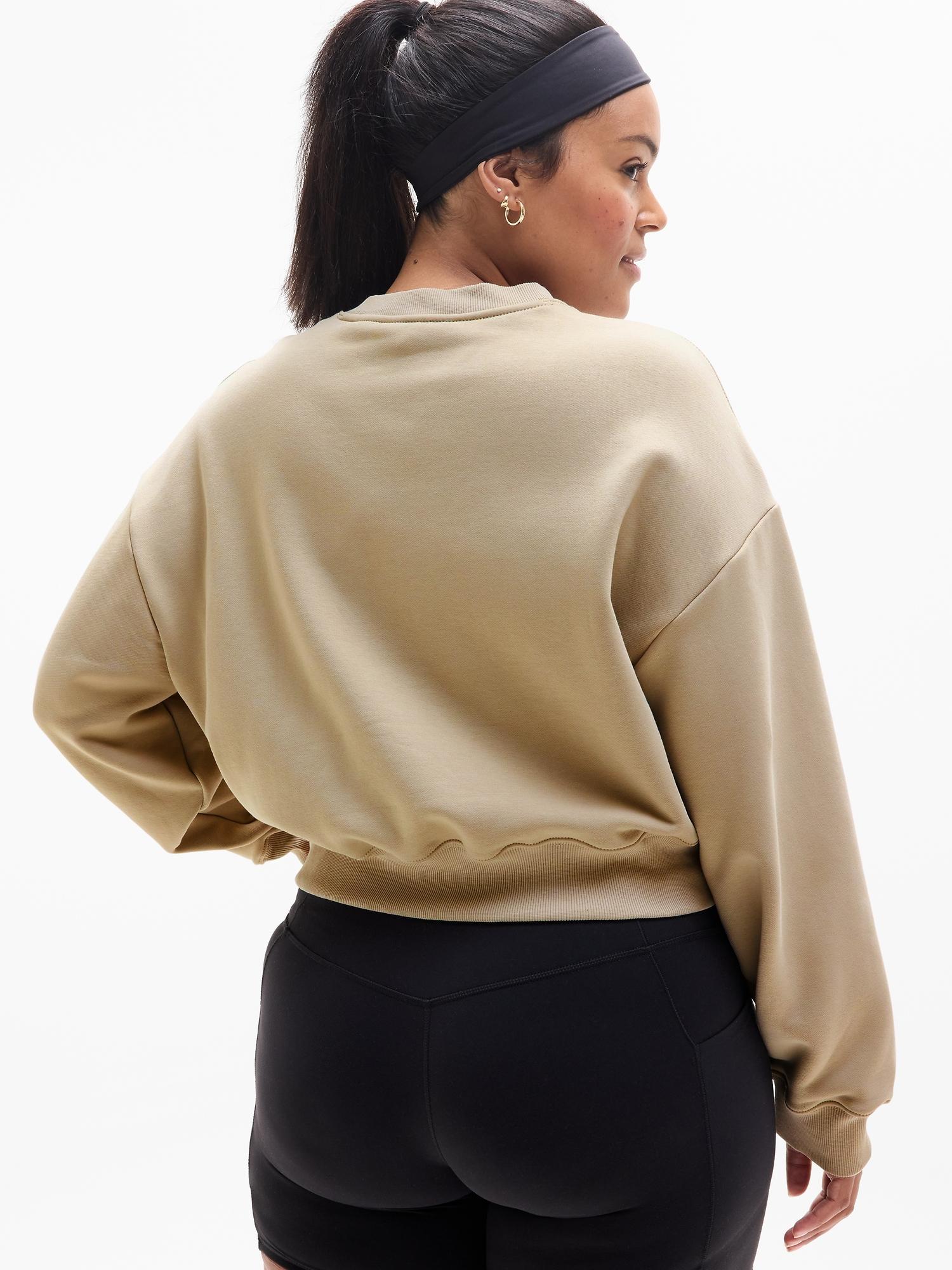 Heavyweight Terry Crop Crew Sweatshirt Product Image