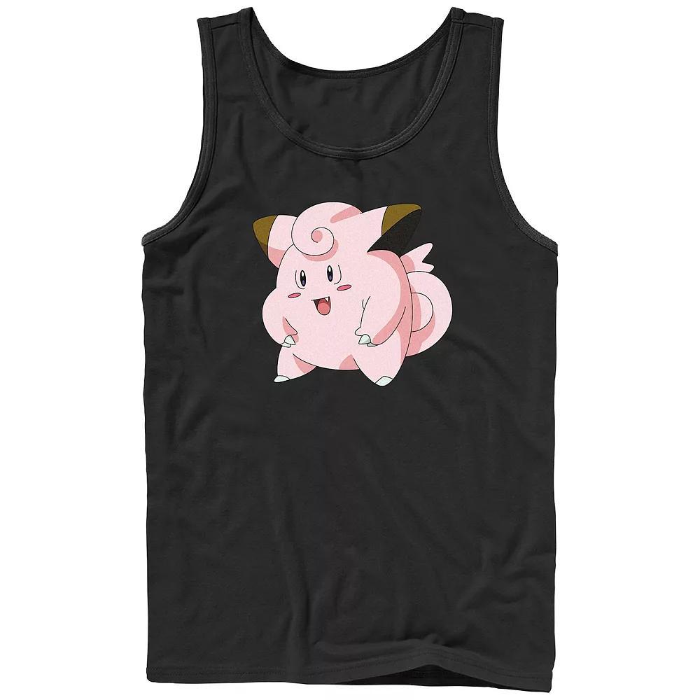 Men's Pokemon Happy Clefairy Tank Top, Size: XL, Black Product Image
