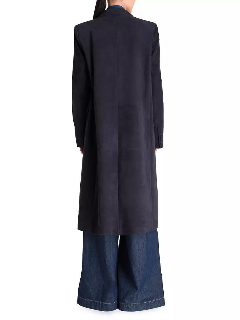 Long Run Leather Car Coat Product Image
