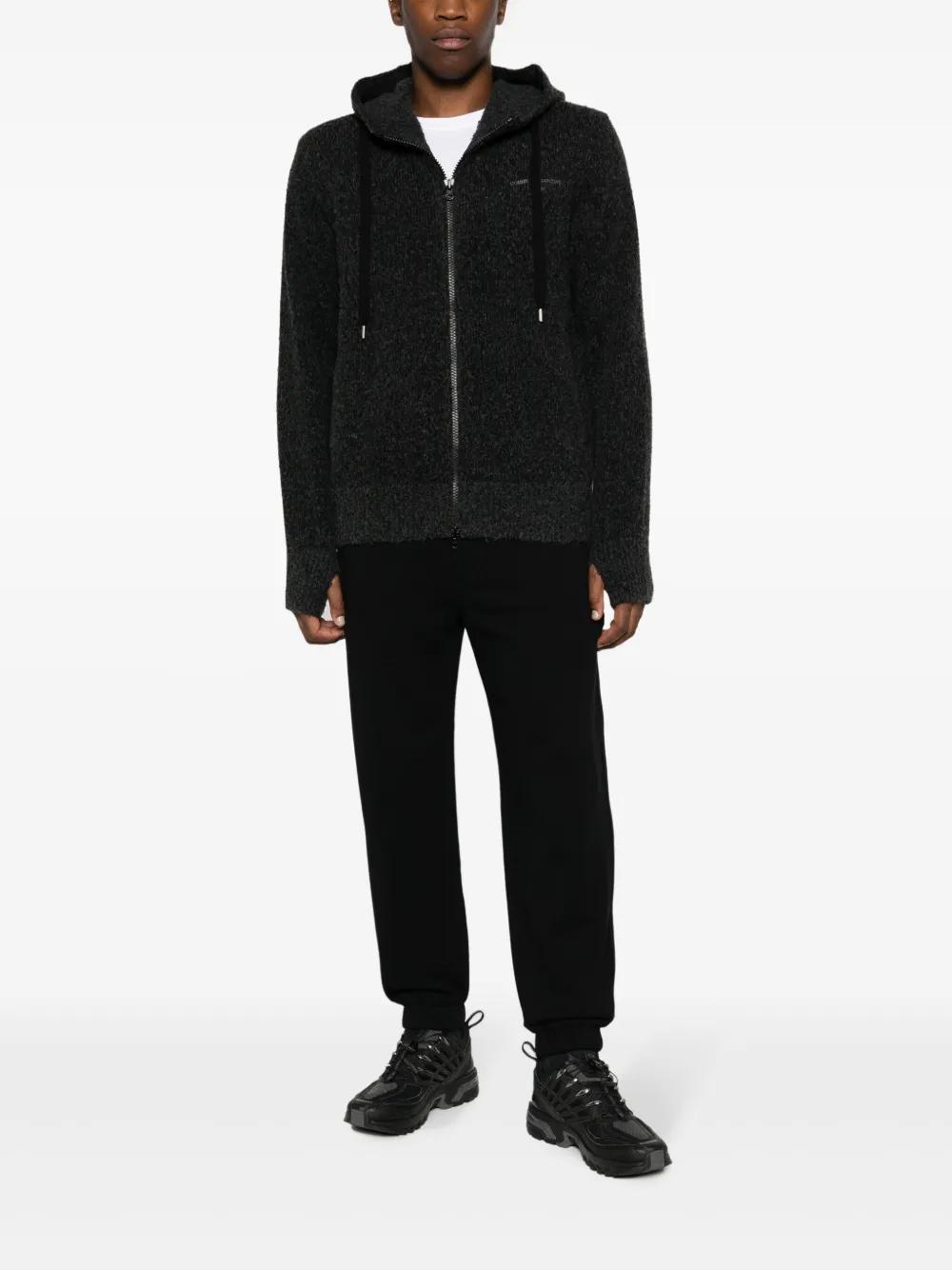 JUNYA WATANABE Wool Drawstring-waist Cropped Trousers In Black Product Image