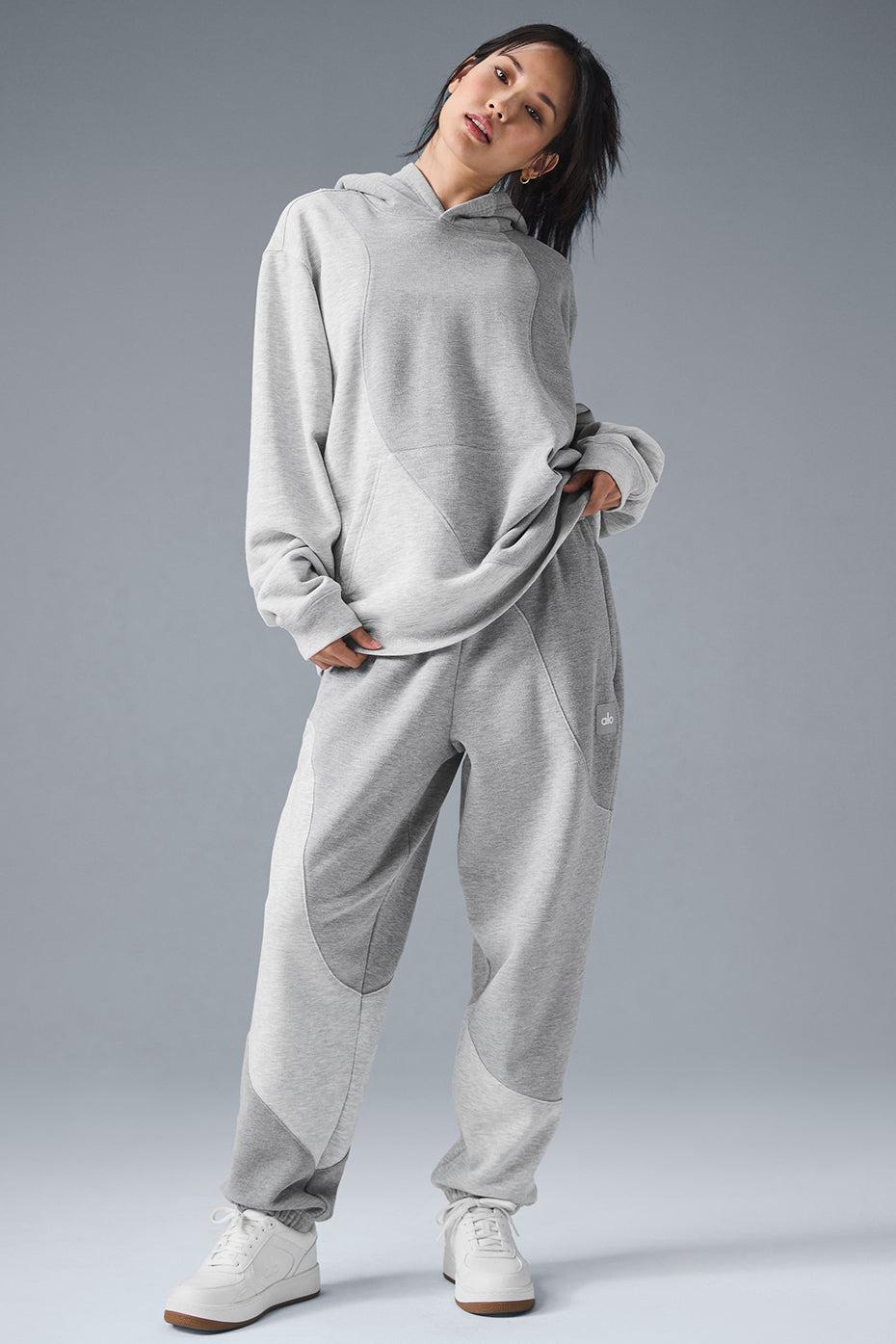 Make Waves Hoodie - Athletic Heather Grey Tonal Product Image