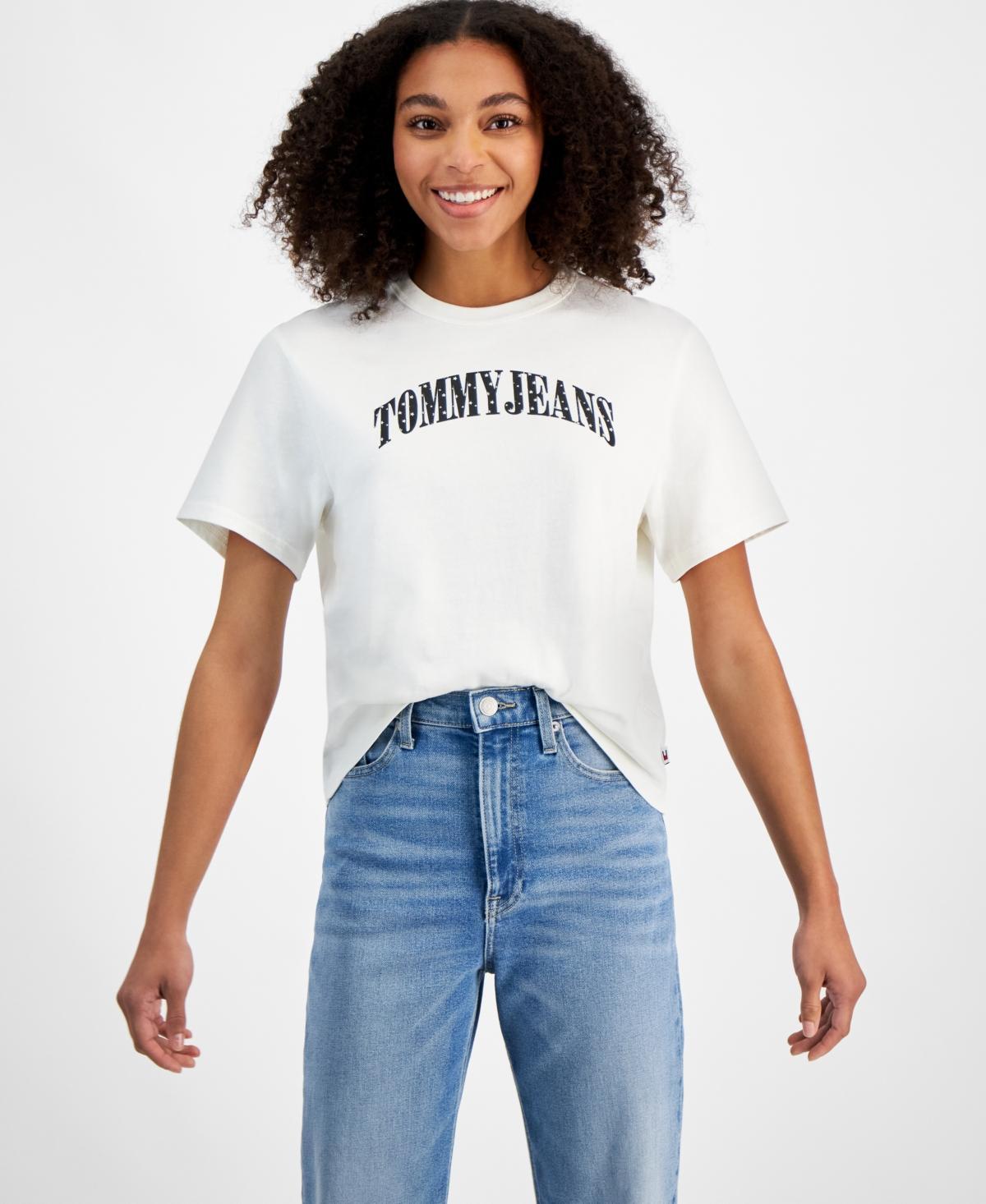 Tommy Jeans Womens Cotton Stardust Varsity T-Shirt Product Image