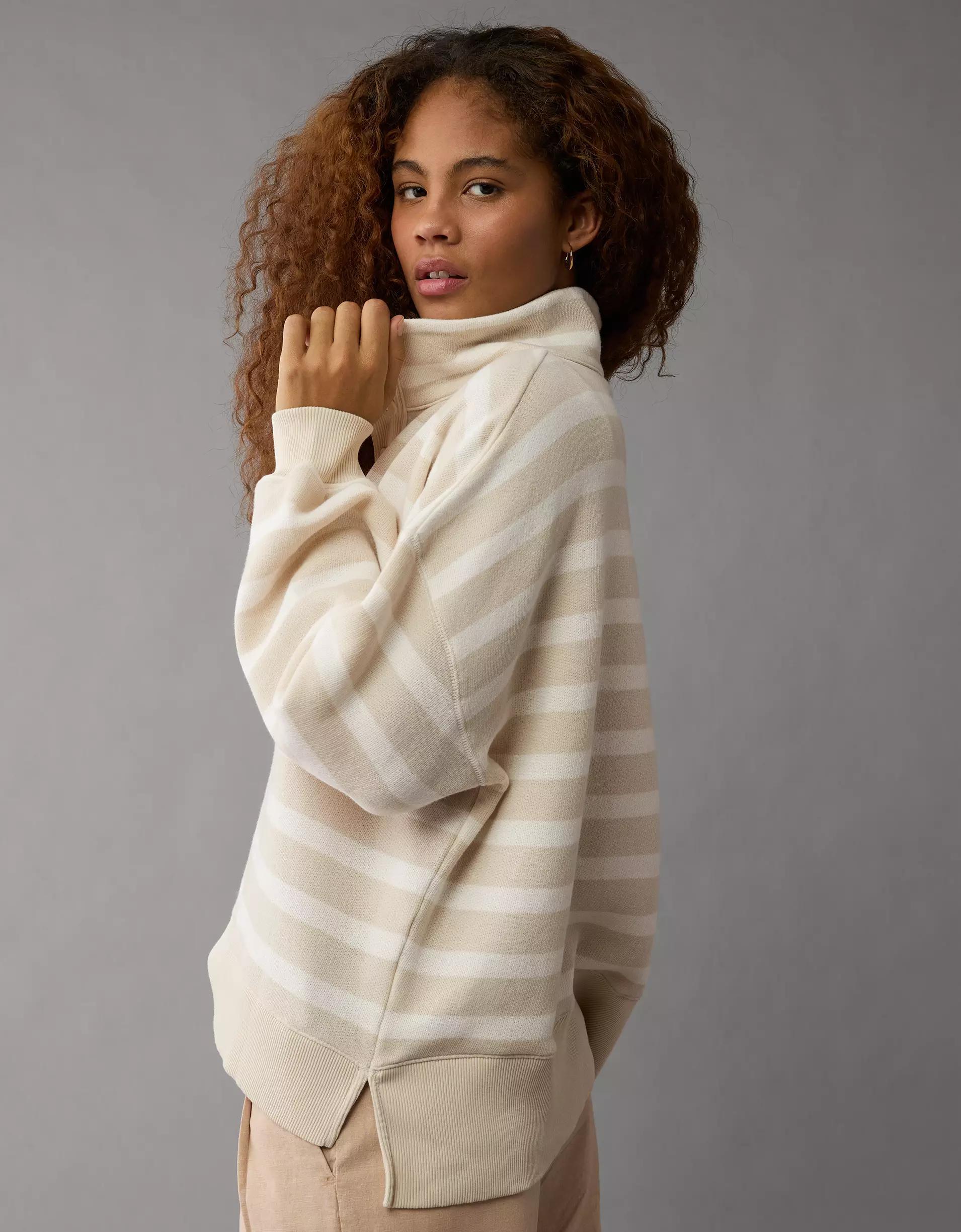 AE Big Hug Henley Sweatshirt Product Image