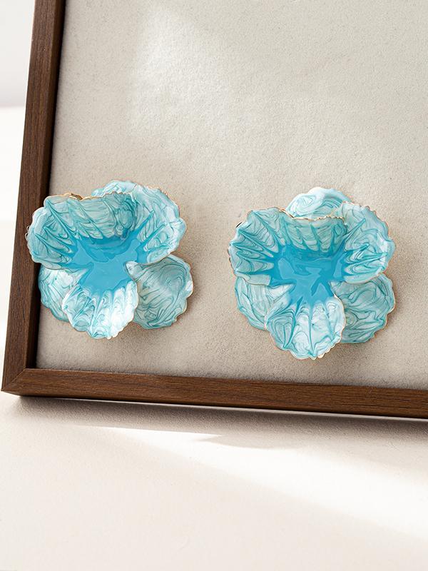 Flower Shape Geometric Earrings Accessories Product Image