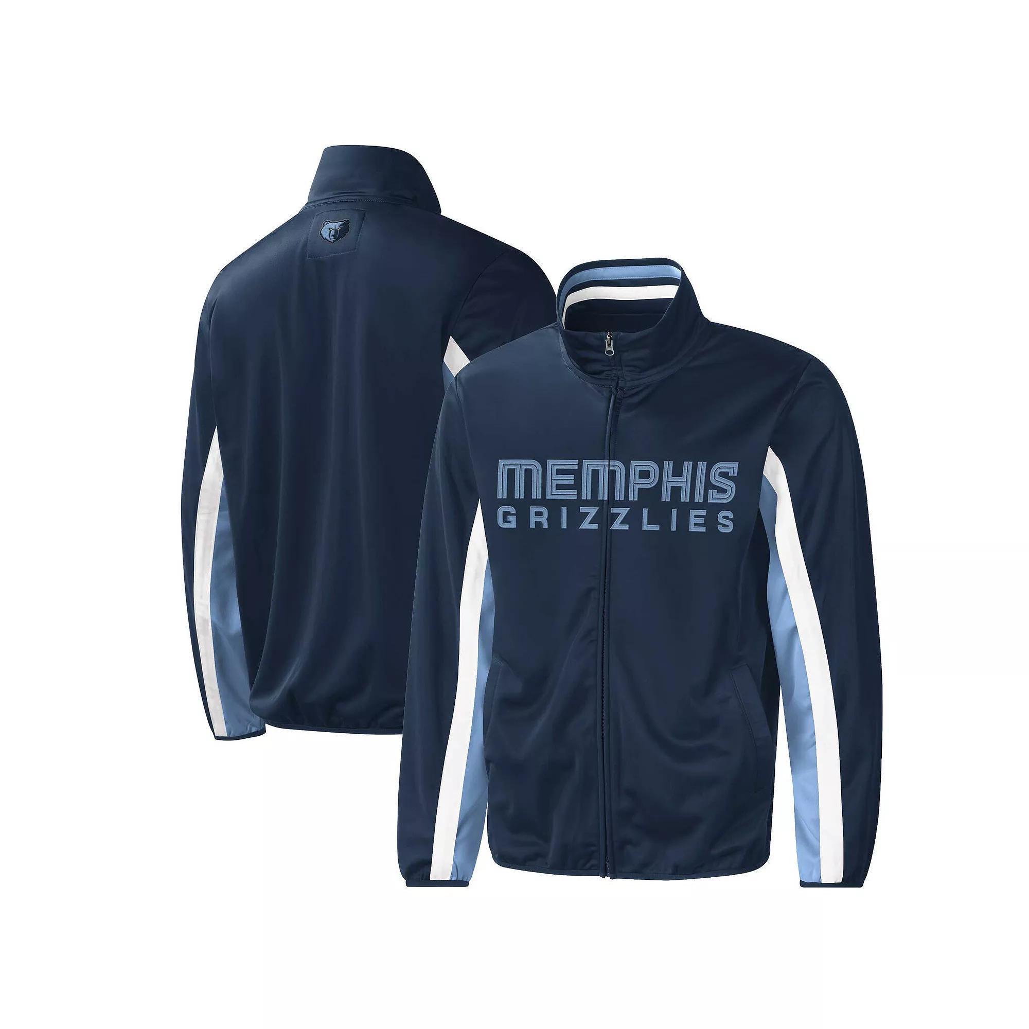 Mens G-III Sports by Carl Banks Navy Memphis Grizzlies Contender Wordmark Full-Zip Track Jacket Grz Blue Product Image