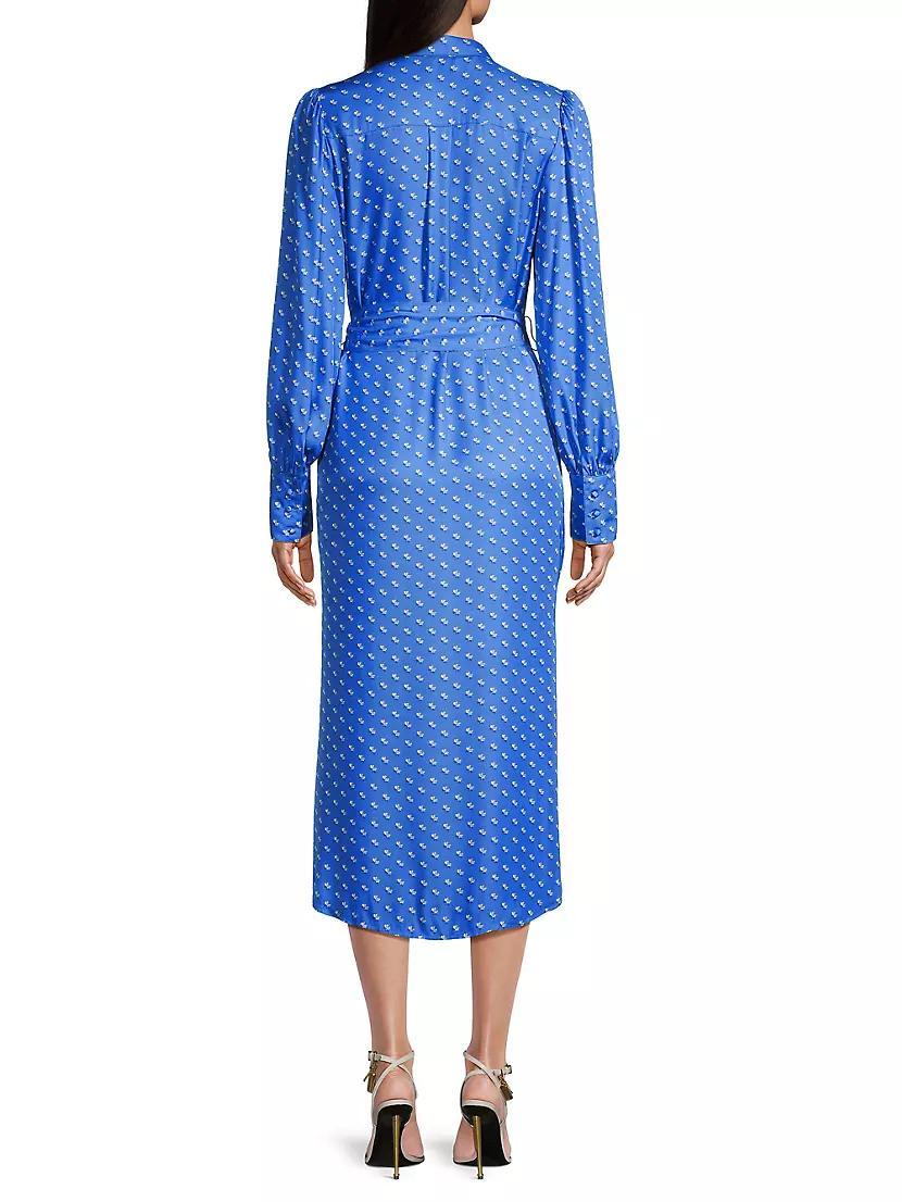 Silk-Blend Twill Midi Shirtdress Product Image