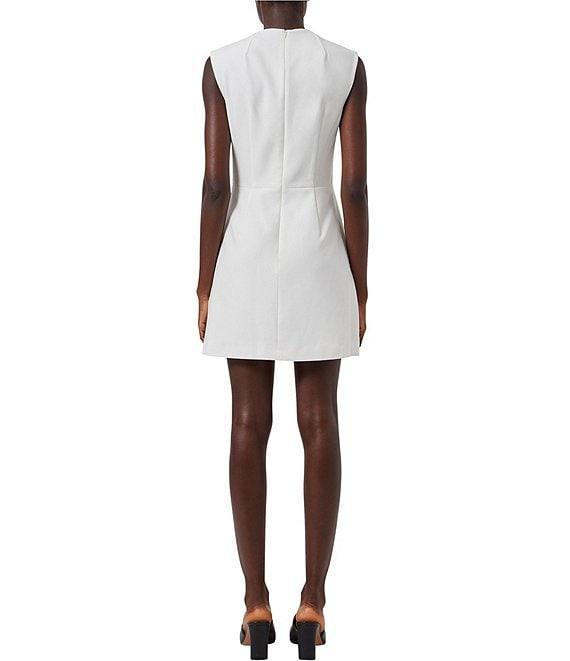 French Connection Ruth Whisper Square Neck Sleeveless Mini Dress Product Image