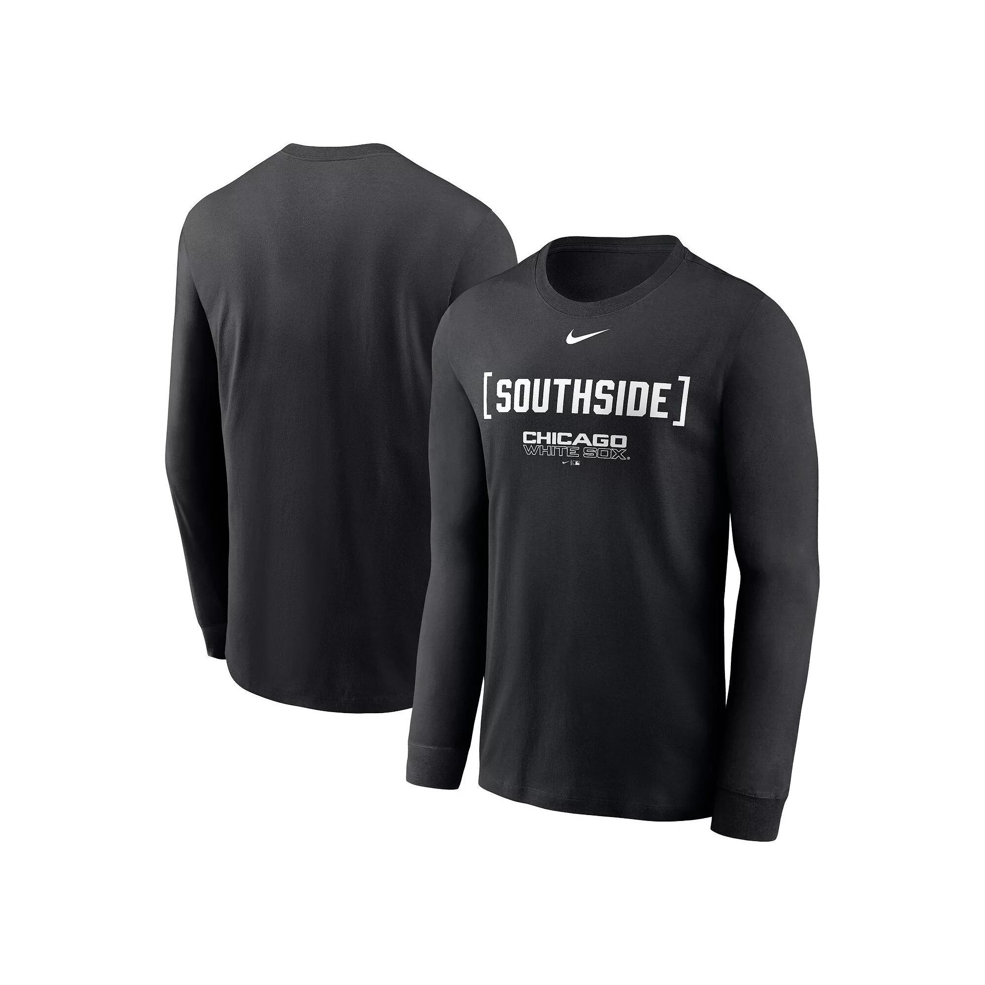 Men's Nike Black Chicago White Sox Local Nickname Long Sleeve T-Shirt, Size: XL Product Image