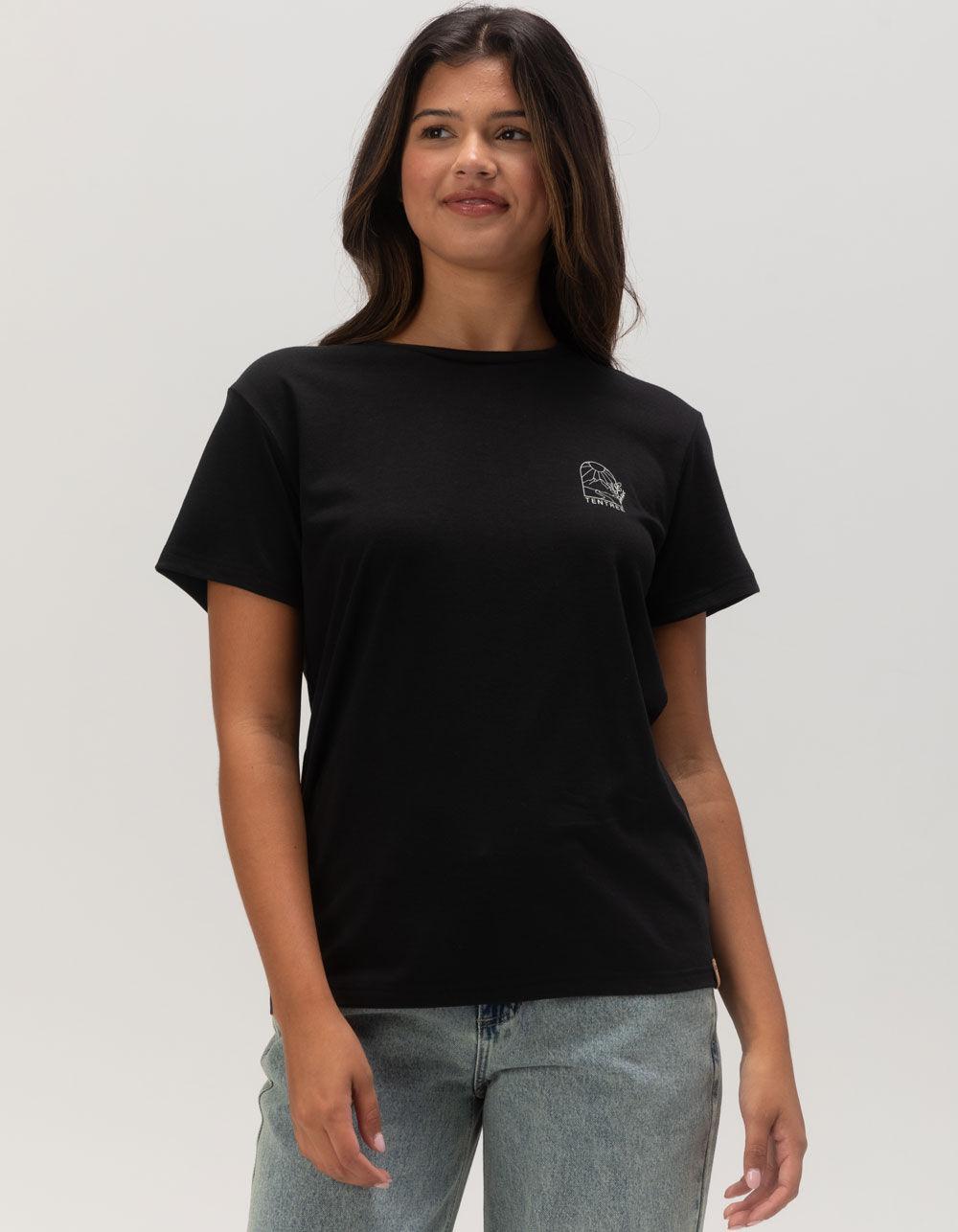 TENTREE Scenic Arch Womens Tee - BLACK Product Image