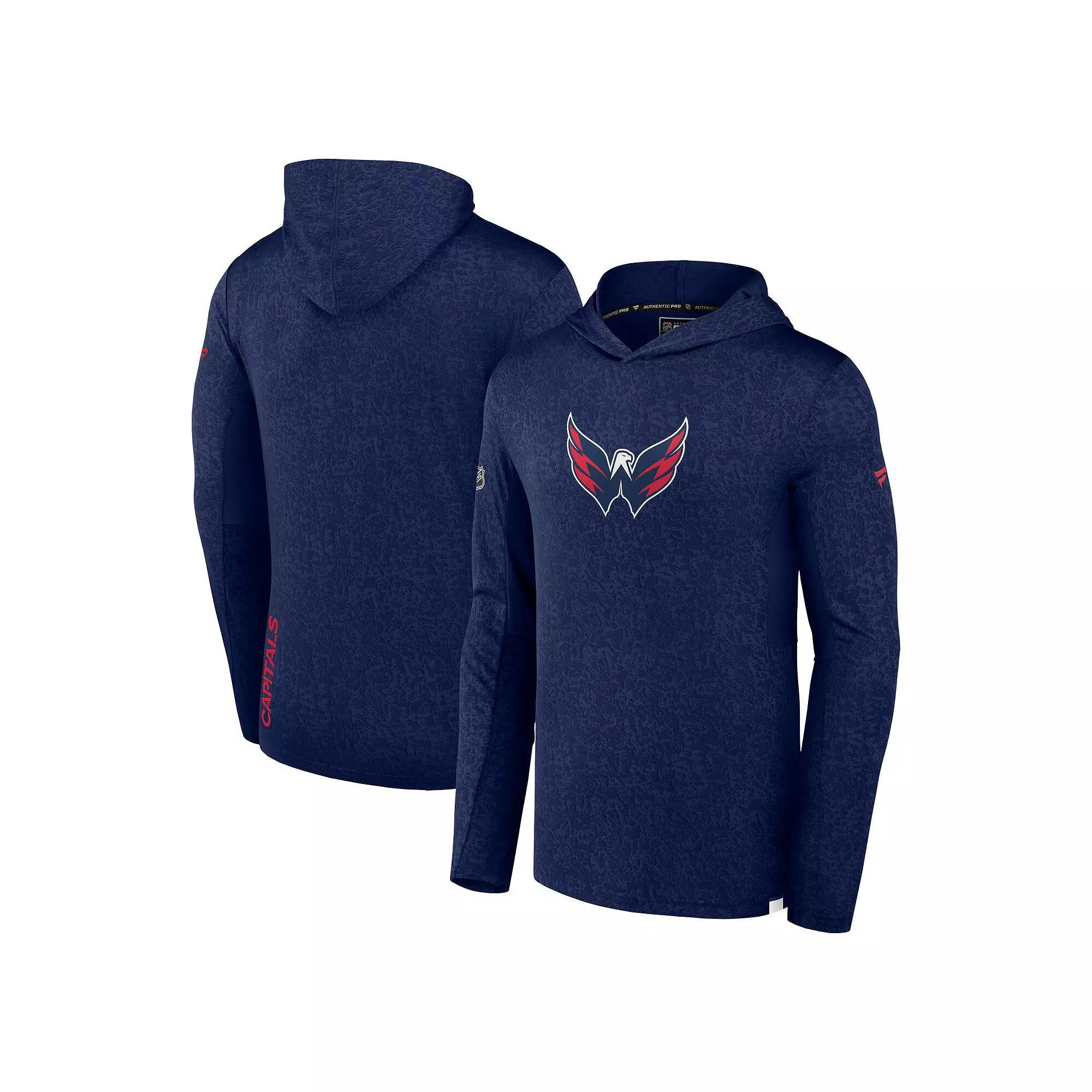 Men's Fanatics Branded  Deep Sea Blue Seattle Kraken Authentic Pro Lightweight Pullover Hoodie, Size: Medium, Krk Blue Product Image