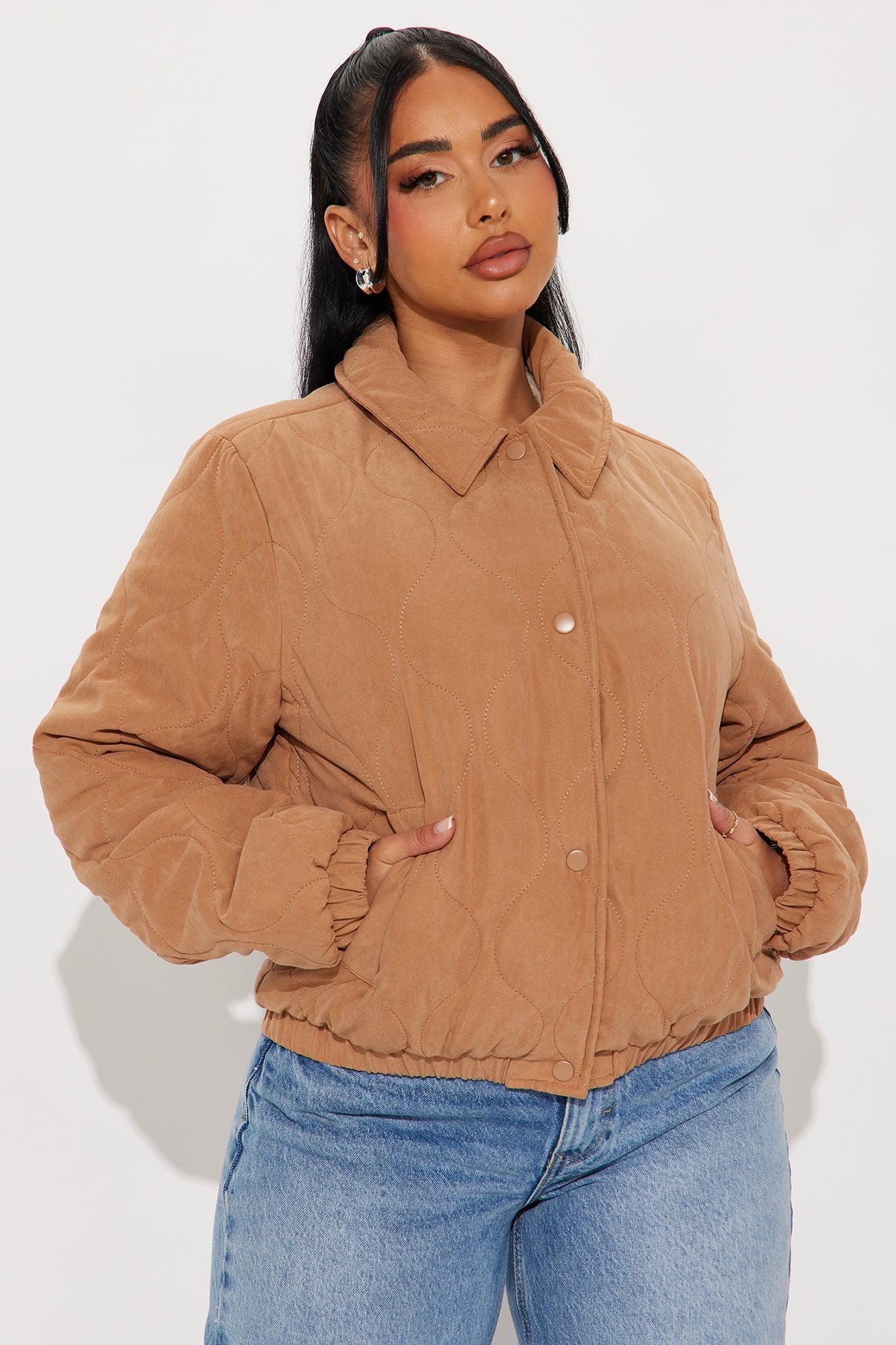 Beatrice Quilted Jacket - Tan Product Image