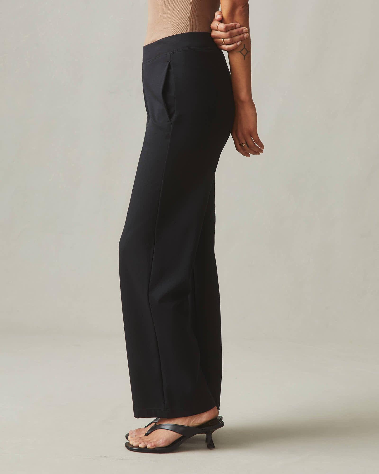 Women's Ponte Straight Pant - Super Black Female Product Image