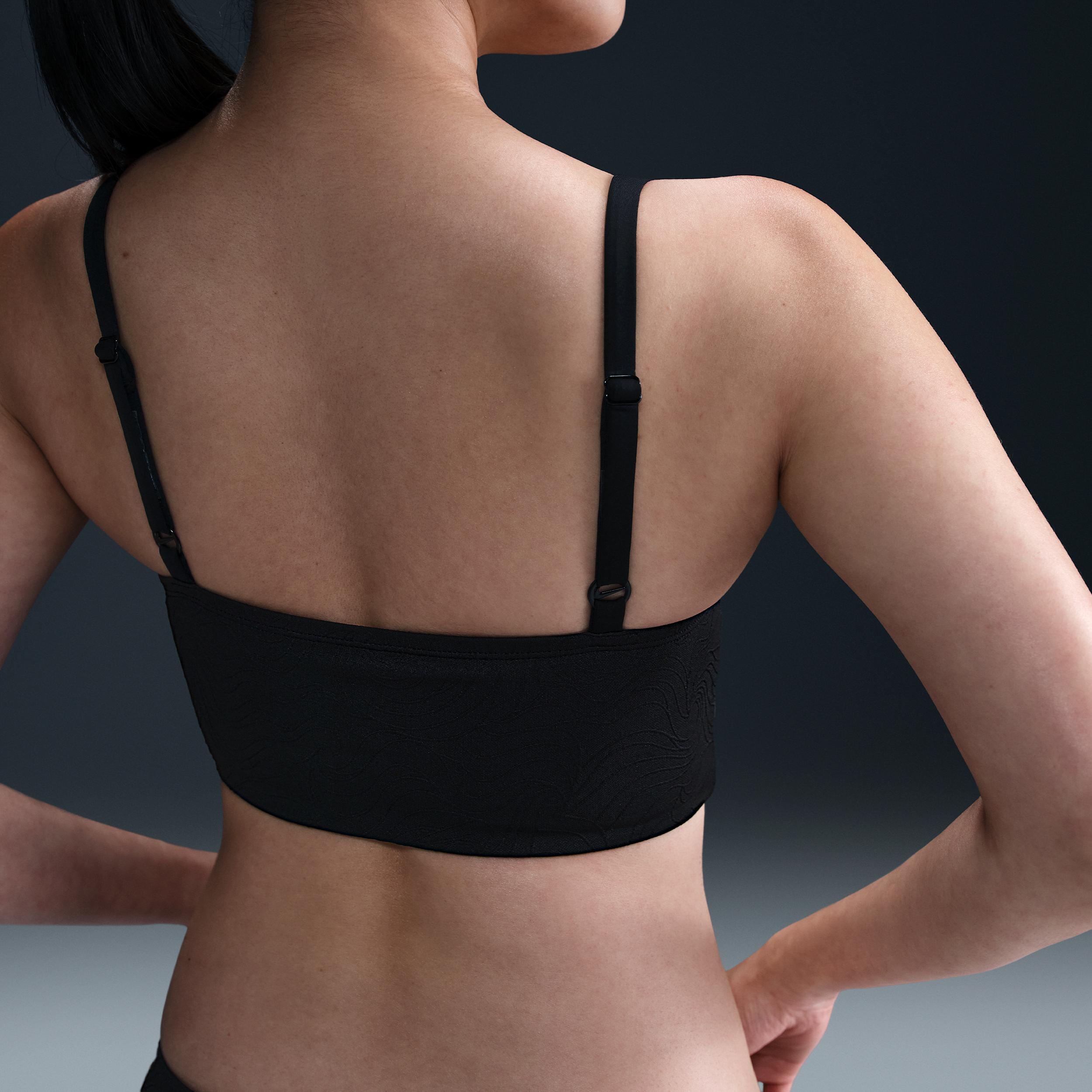 Nike Women's Swim Water Texture V-Neck Midkini Product Image