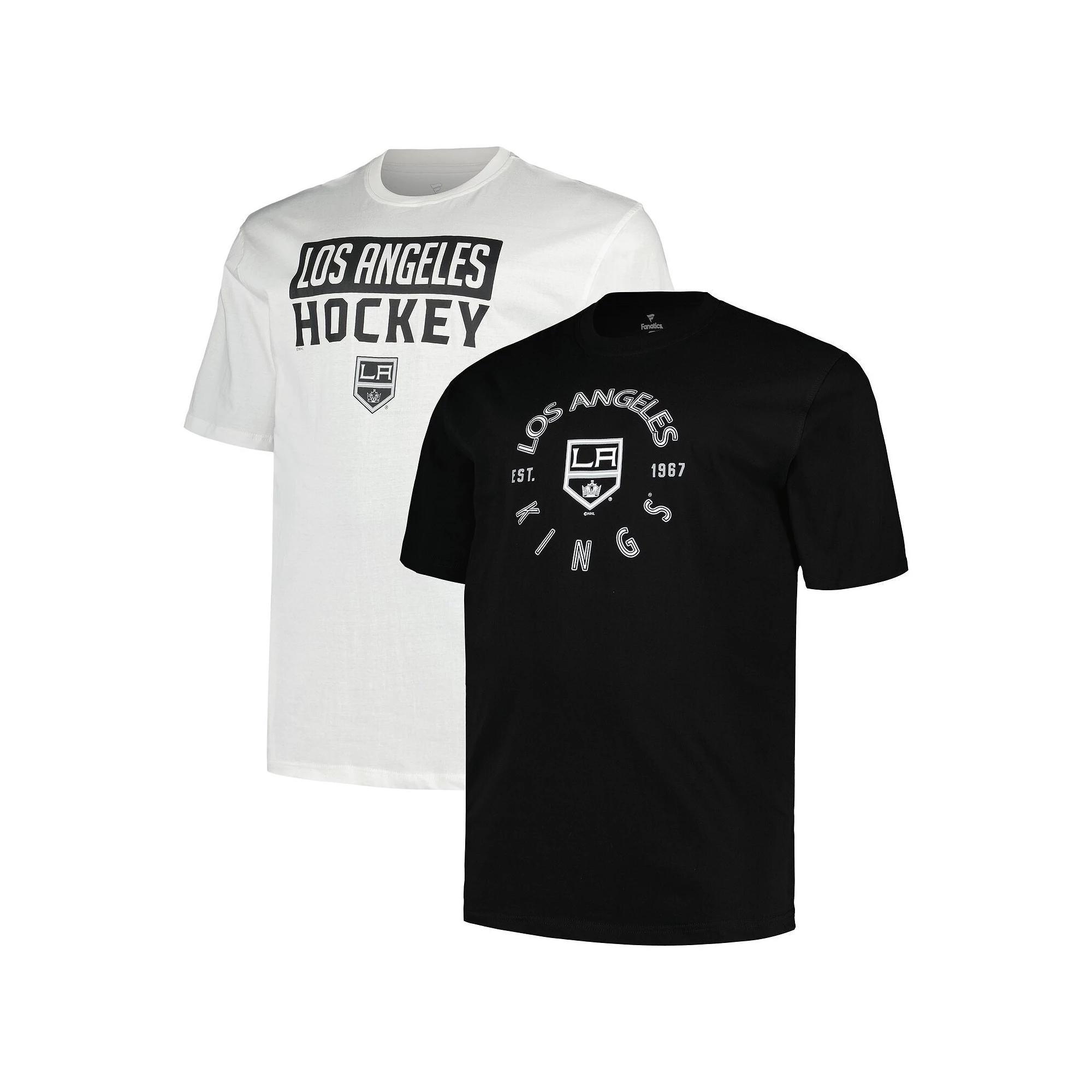 Men's Fanatics Los Angeles Kings Big & Tall 2-Pack T-Shirt Set, Size: XLT, Kgs Black Product Image