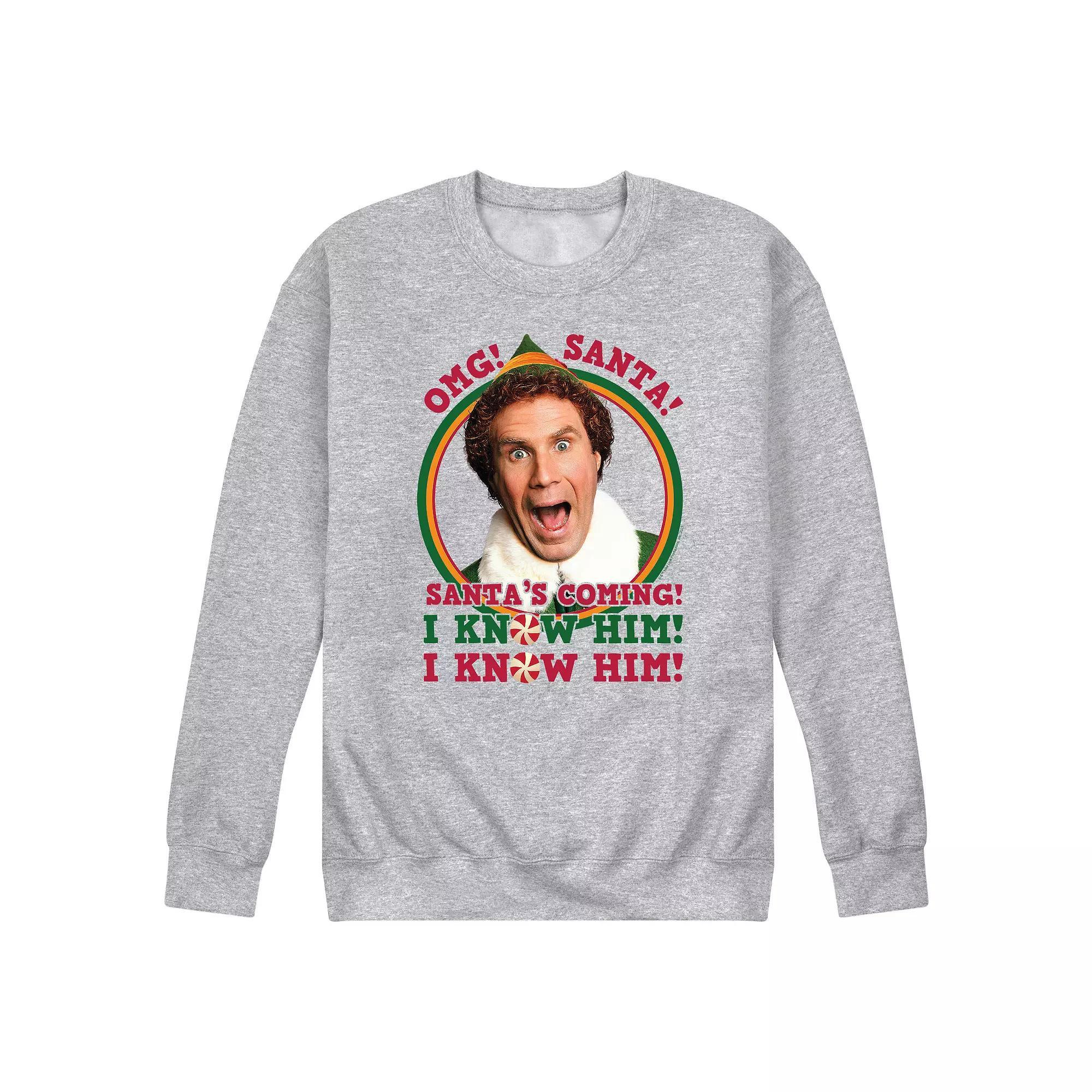 Mens Elf OMG Santa I Know Him Fleece Product Image
