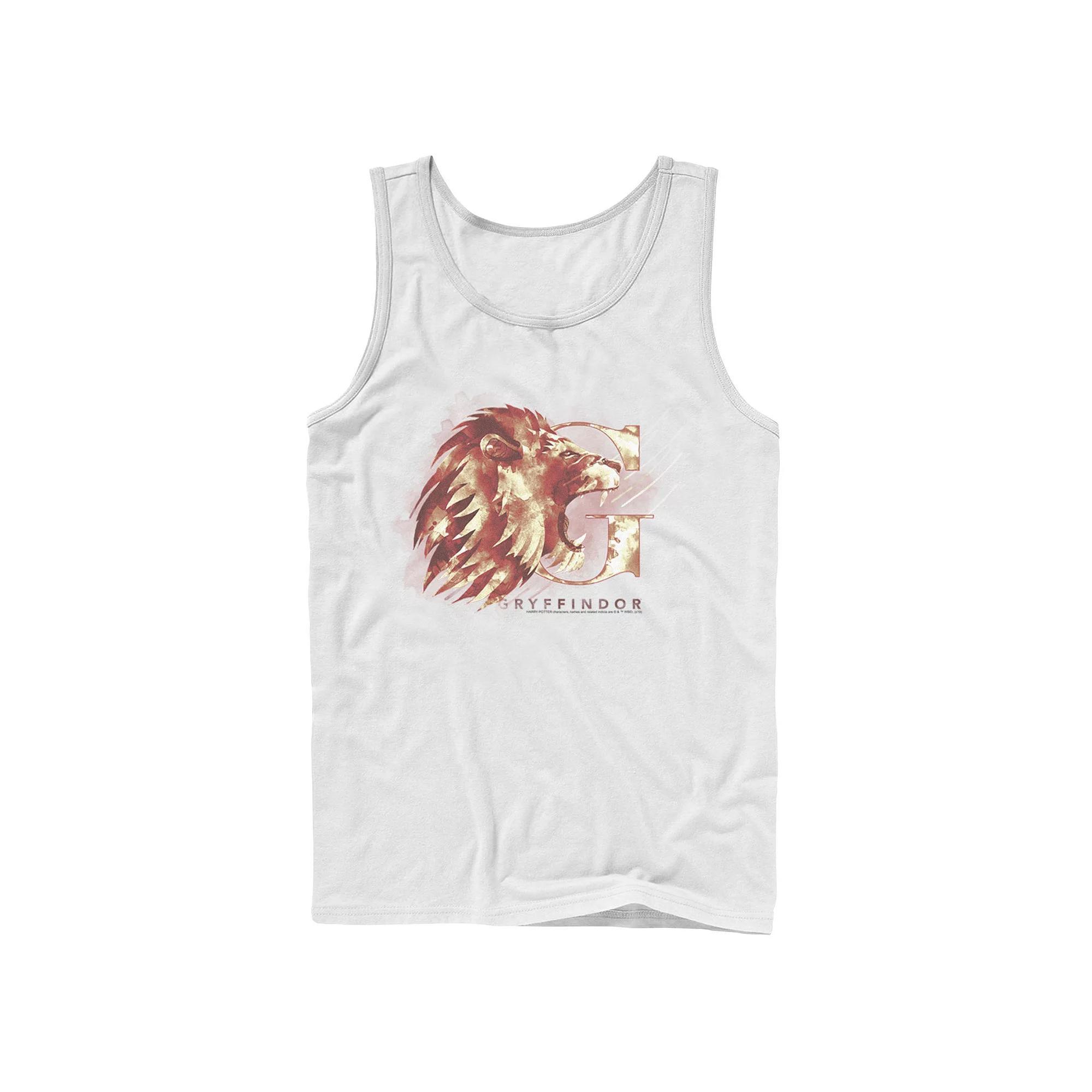 Men's Harry Potter Gryffindor House Watercolor Tank Top, Size: Large, White Product Image