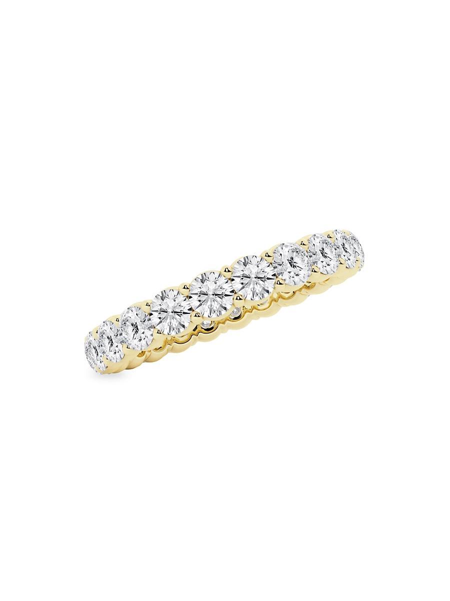 Womens 14K Yellow Gold & Shared-Prong Natural Diamond Eternity Band/1.00-5.00 TCW Product Image