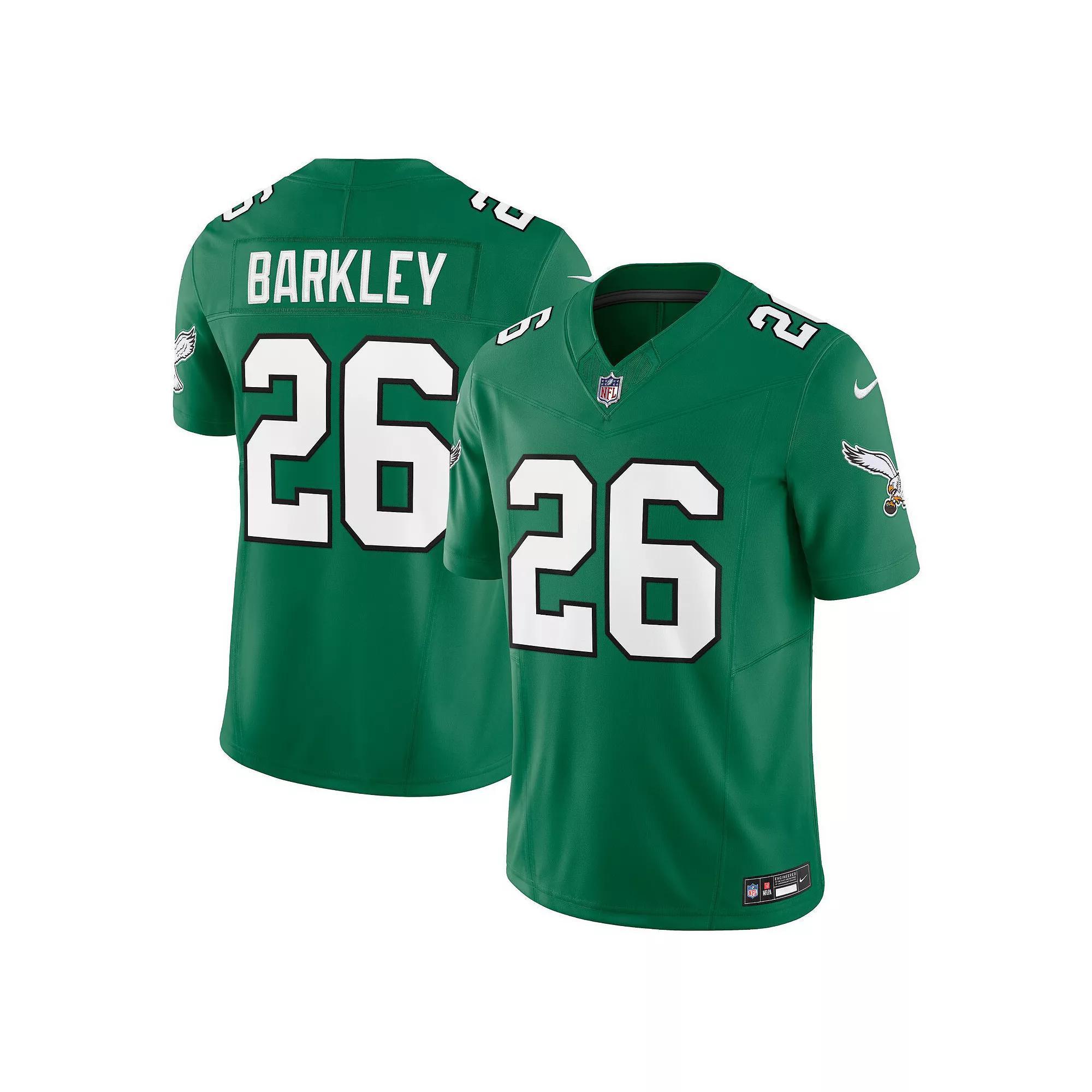 Men's Nike Saquon Barkley Kelly Green Philadelphia Eagles Alternate Vapor F.U.S.E. Limited Jersey, Size: 2XL Product Image