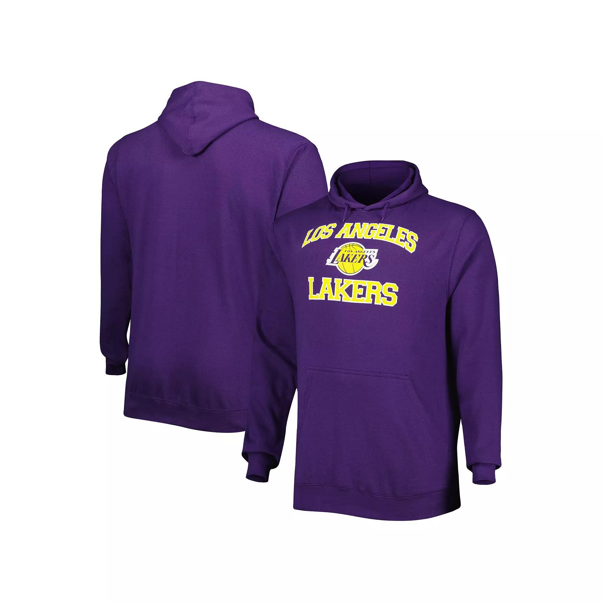 Men's Purple Los Angeles Lakers Big & Tall Heart & Soul Pullover Hoodie, Size: XLT Product Image