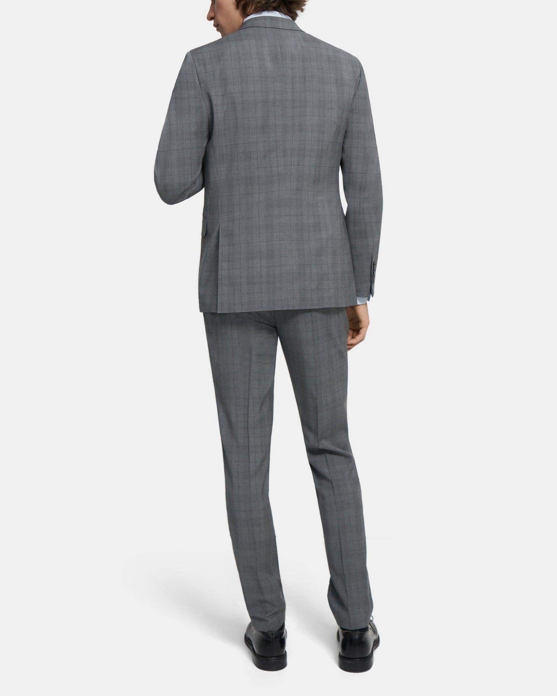 Structured Blazer in Plaid Wool Product Image