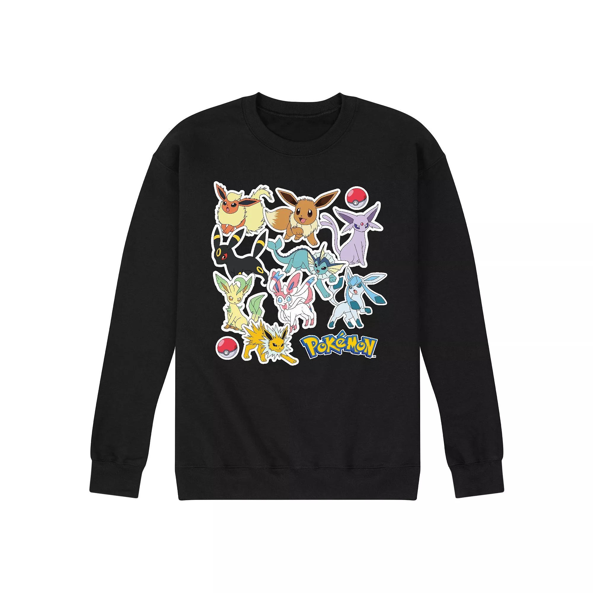 Mens Pokemon Stickers Sweatshirt Product Image