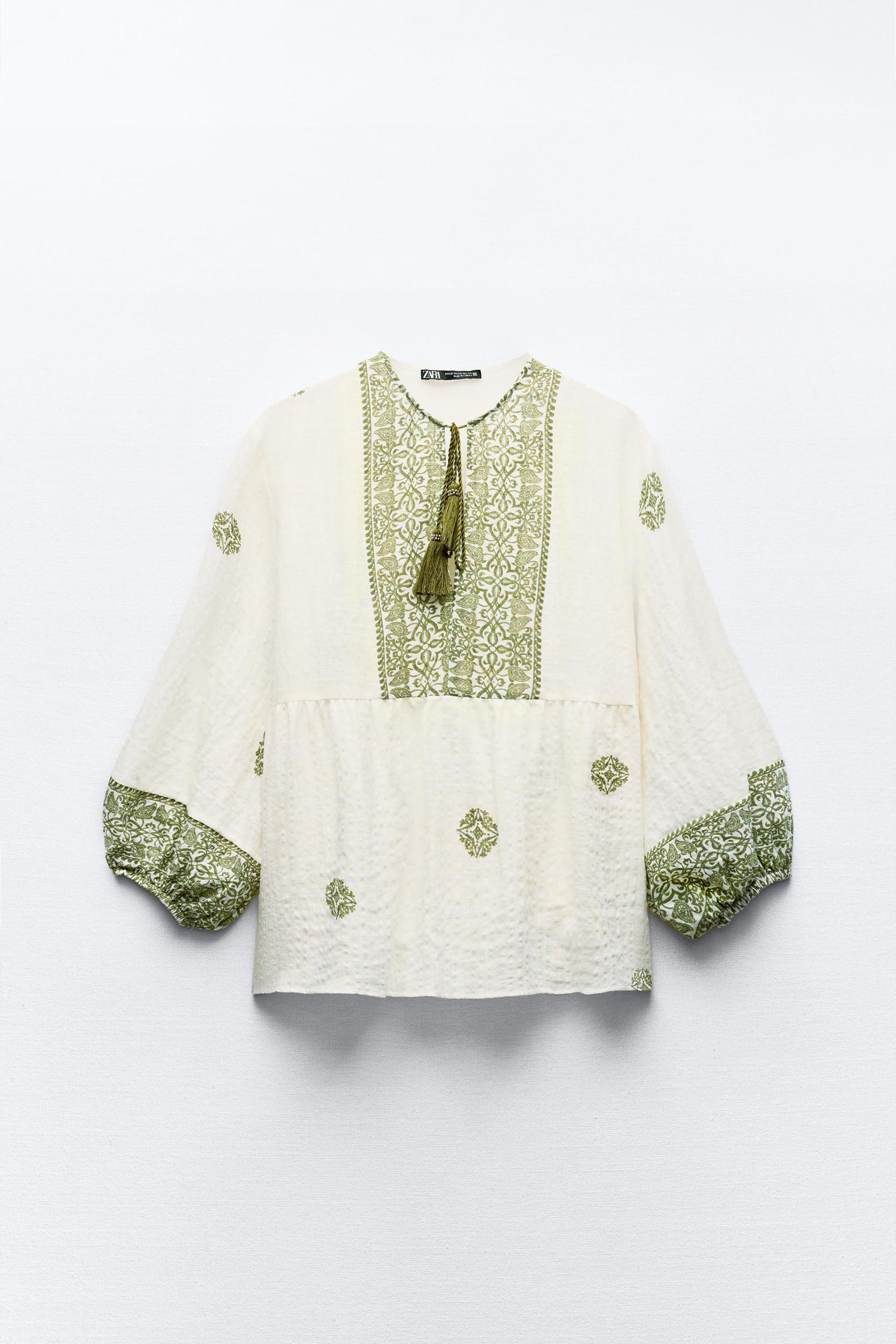 PRINTED RUSTIC BLOUSE Product Image