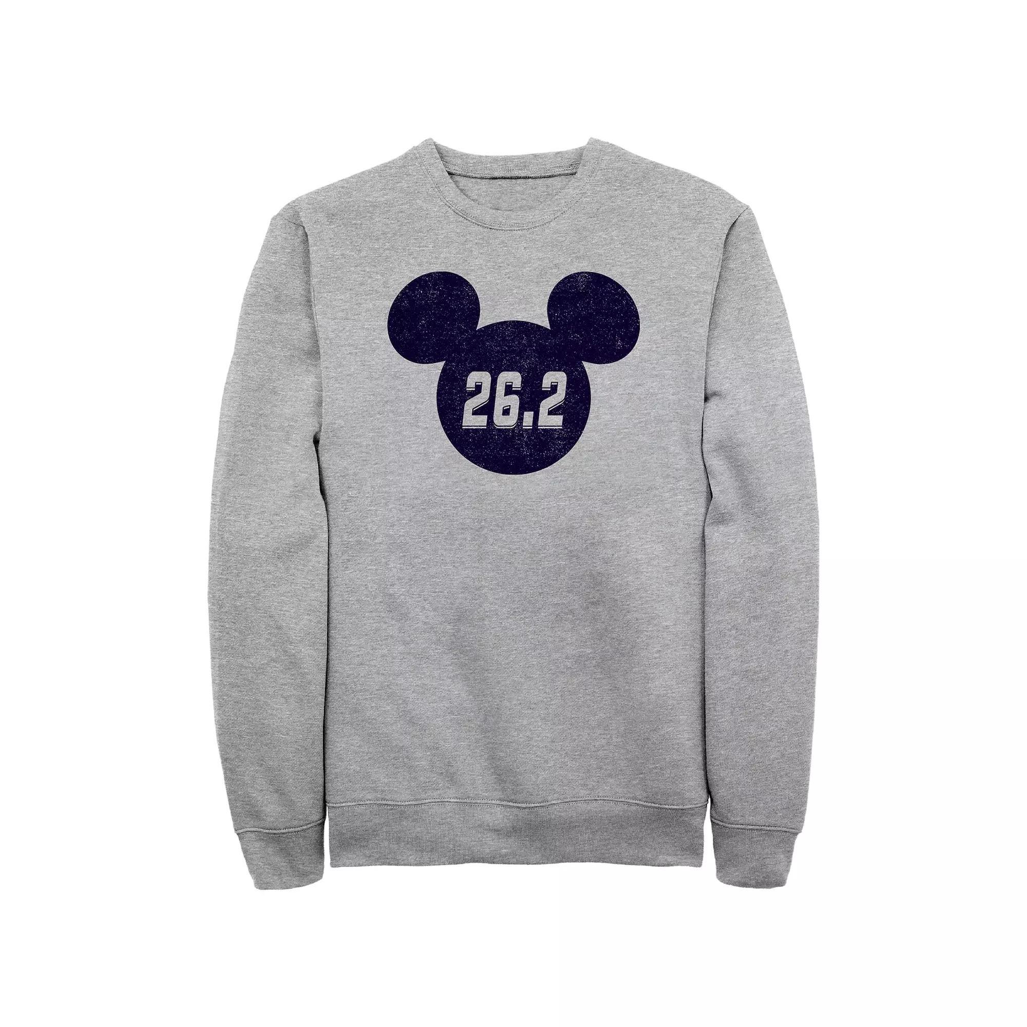 Disney's Mickey Mouse Men's Marathon Fleece Sweatshirt, Size: Small, Athletic Grey Product Image
