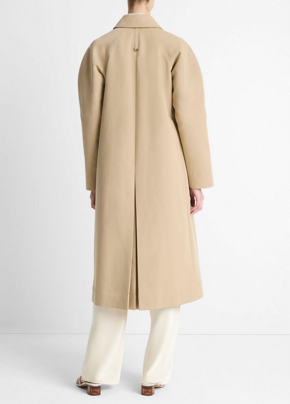Womens Cotton Utility Trench Coat, Sandbar, Size L Vince Product Image