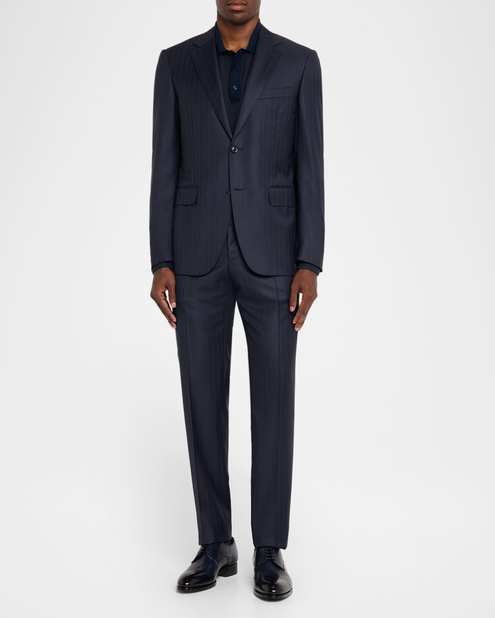 Men's Tonal Stripe Wool Stretch Sport Coat Product Image