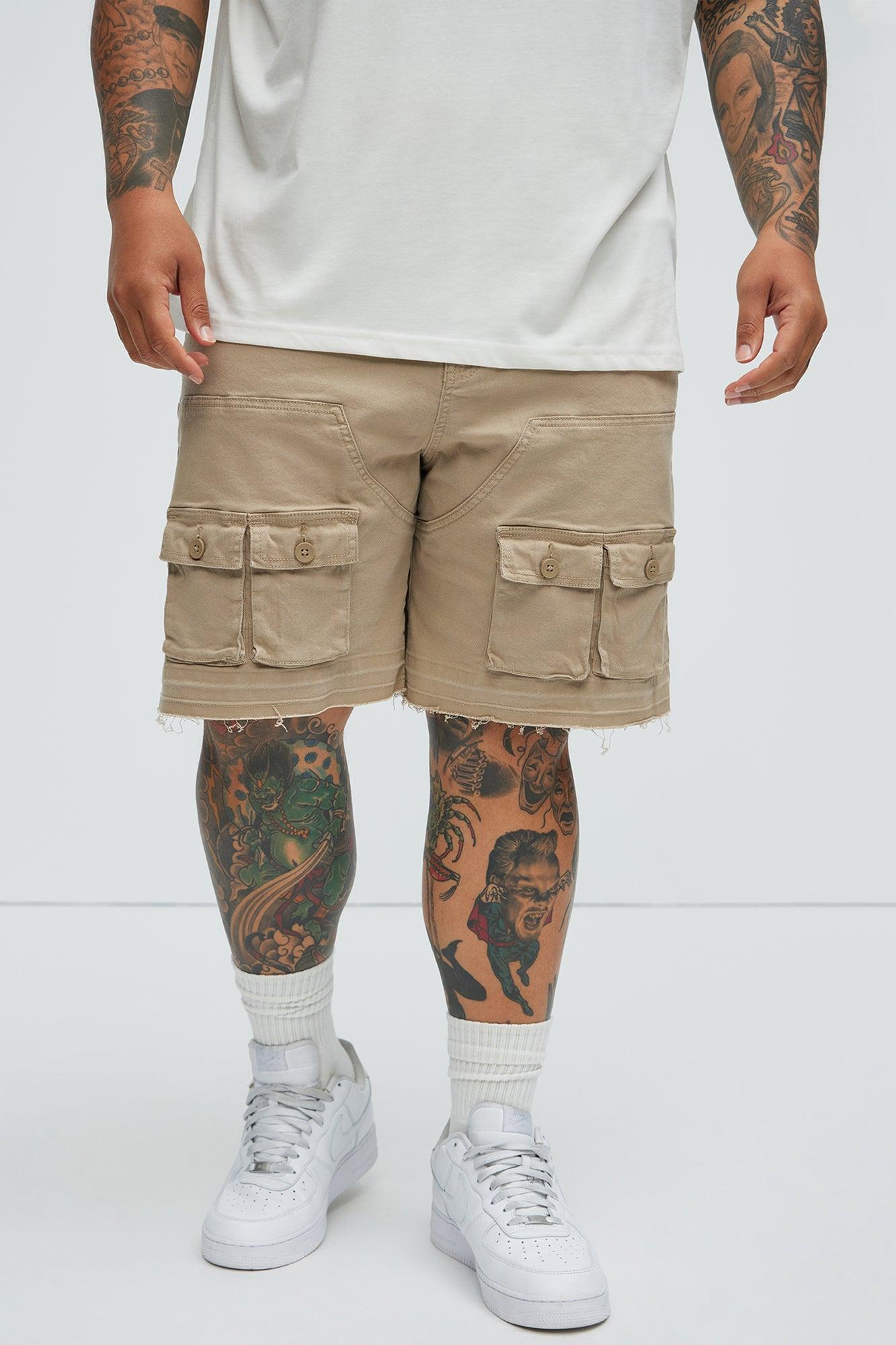 Marcus Cargo Relaxed Shorts - Tan Product Image