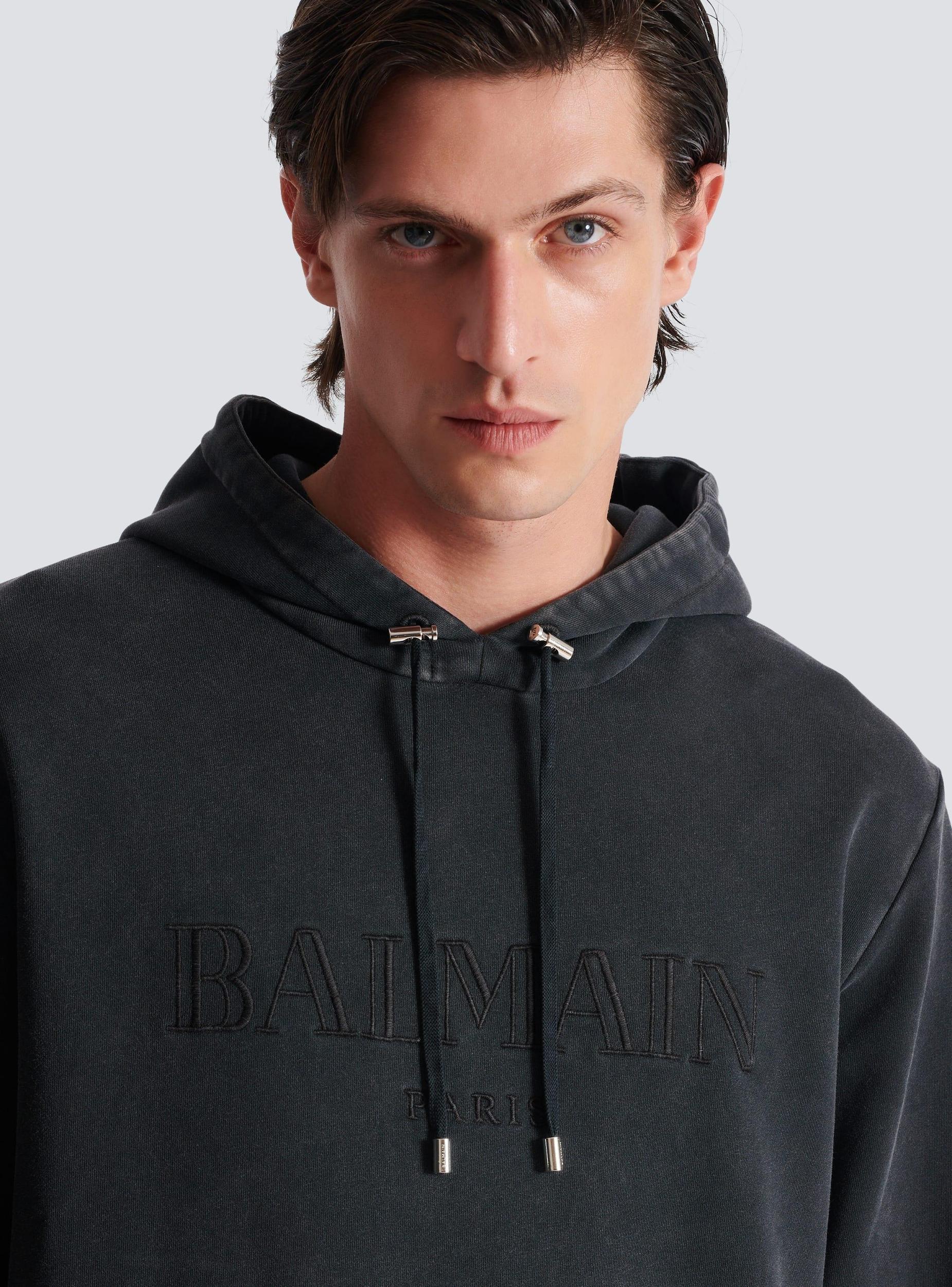 Vintage Balmain embroidered hoodie Product Image
